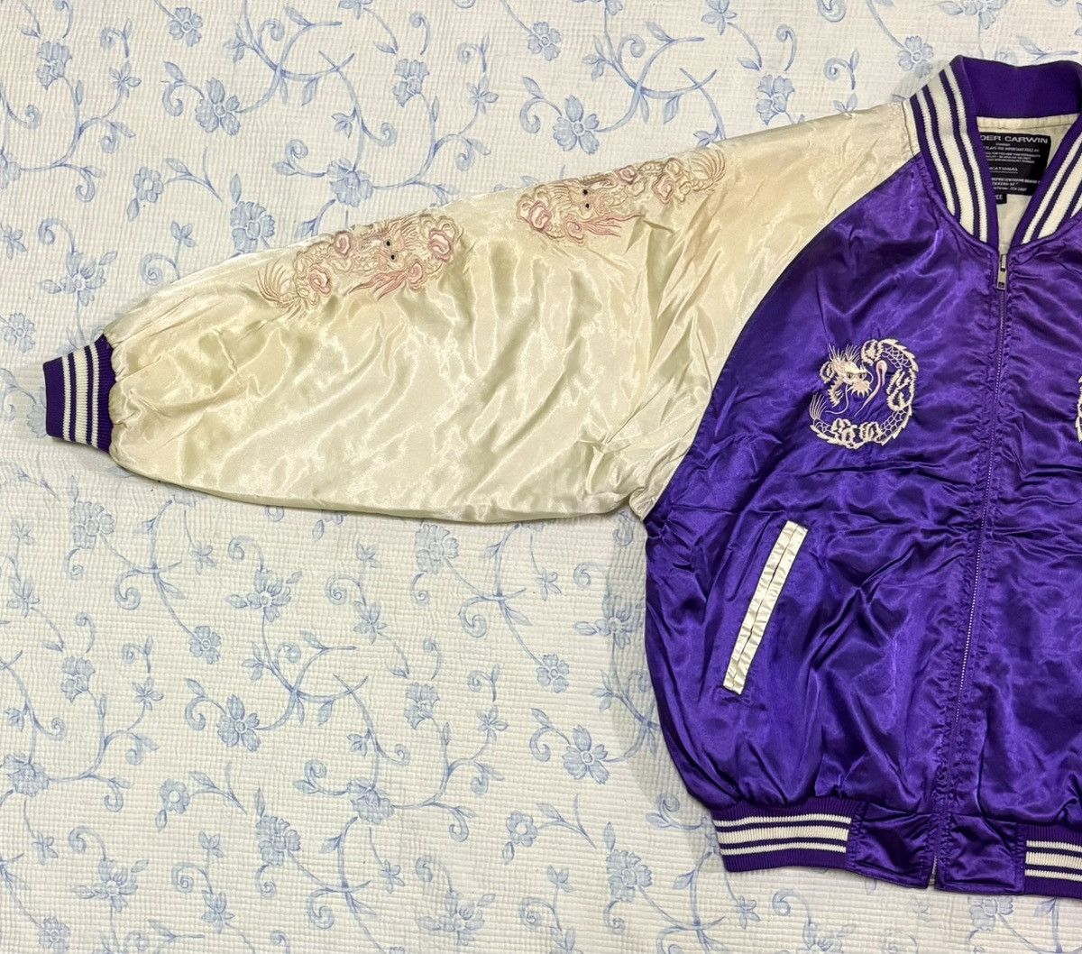 Japanese Brand Sukajan Airborne Embroidery Dragon Size US L / EU 52-54 / 3 - 2 Thumbnail