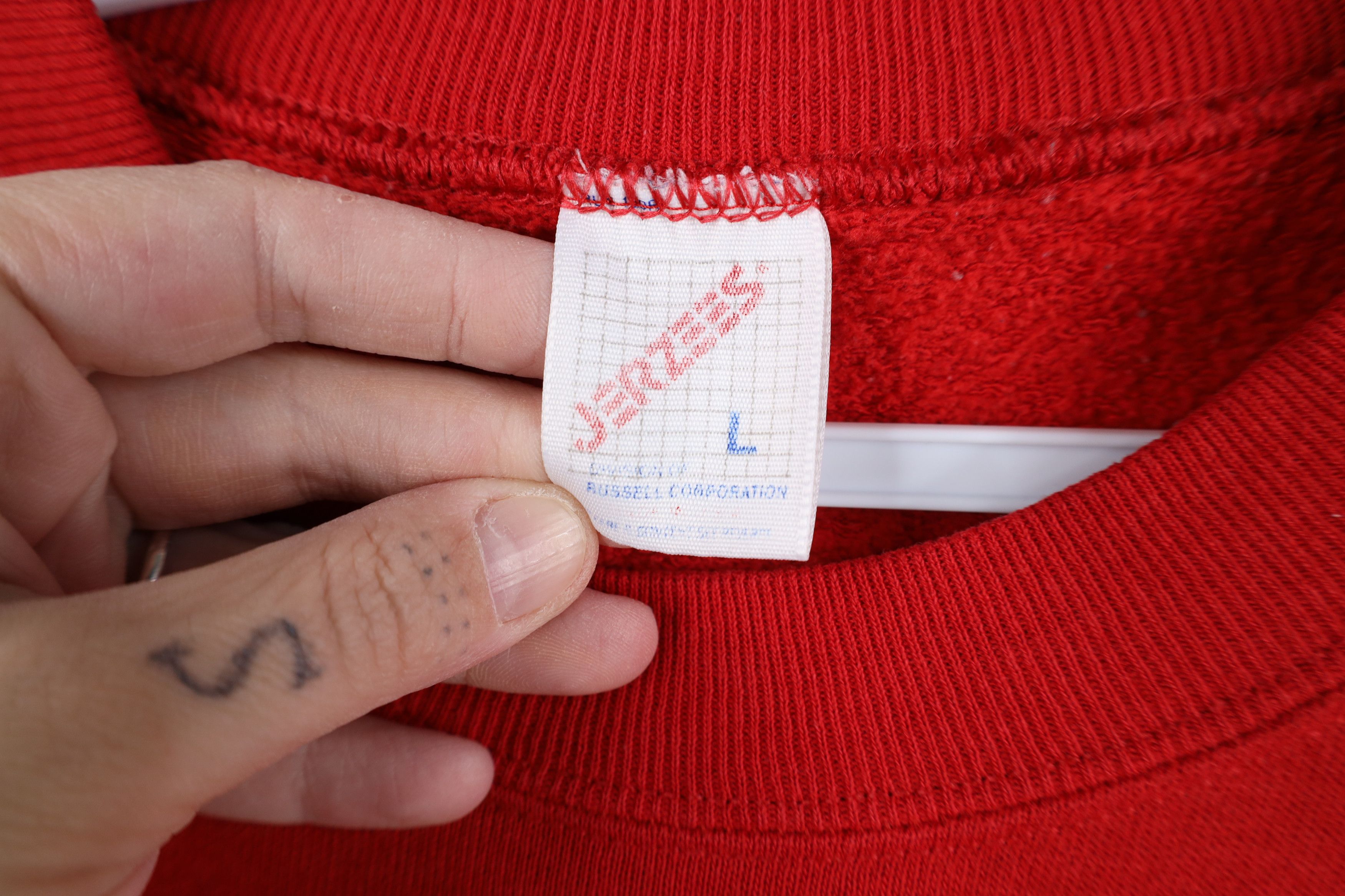 Vintage Vintage 90s Streetwear Quilt Heart Farmhouse Sweatshirt USA Size US L / EU 52-54 / 3 - 10 Thumbnail