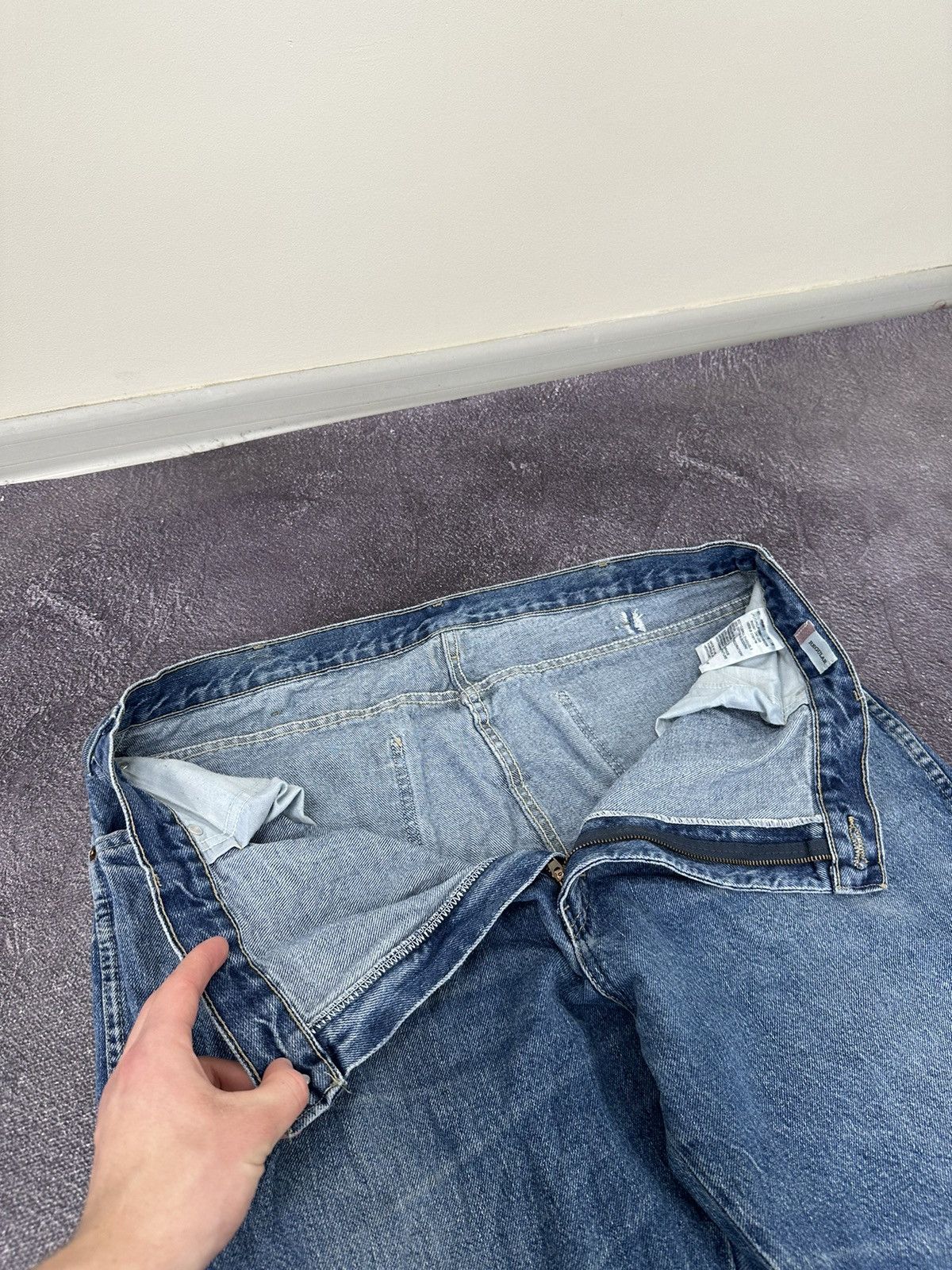 Dickies Vintage Dickies Faded Opium Blue Denim Baggy USA Work Jeans Size US 40 / EU 56 - 17 Thumbnail