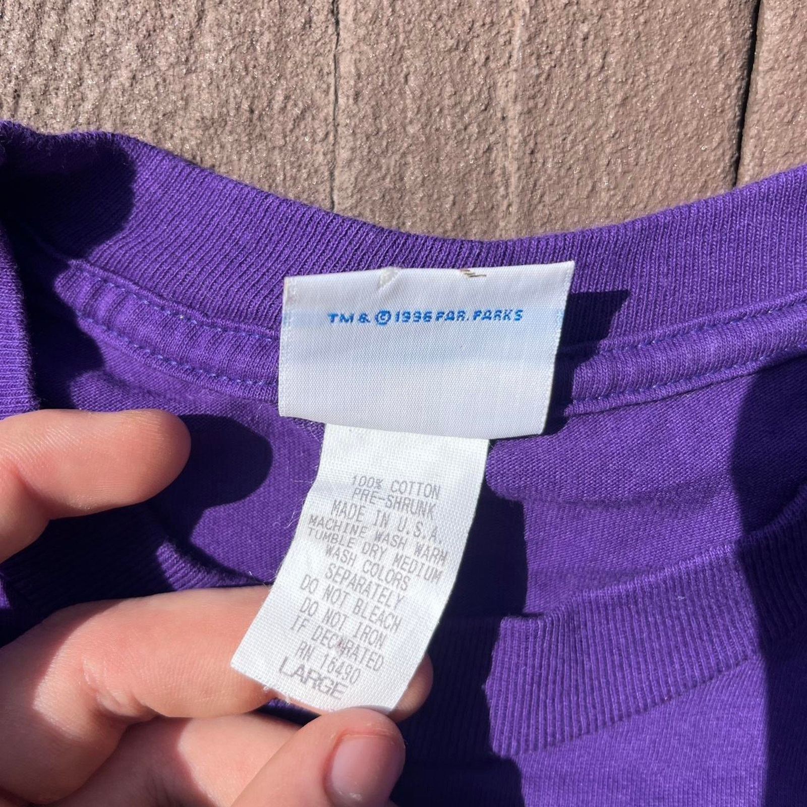Disney Vintage 90s Purple Paramount Kings Island Shirt Size US L / EU 52-54 / 3 - 2 Thumbnail
