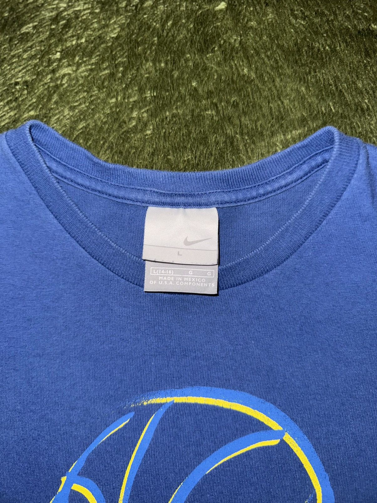 Nike [L] 90s Nike Basketball Printed Tubular T-Shirt Blue Size US L / EU 52-54 / 3 - 3 Thumbnail