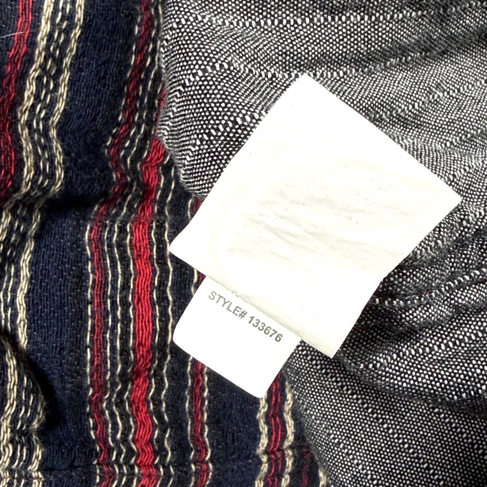 Carbon2Cobalt Carbon2Cobalt Multicolor Heavy Striped Flannel Shirt Shacket Thick Overshirt L Mens Size US L / EU 52-54 / 3 - 5 Thumbnail