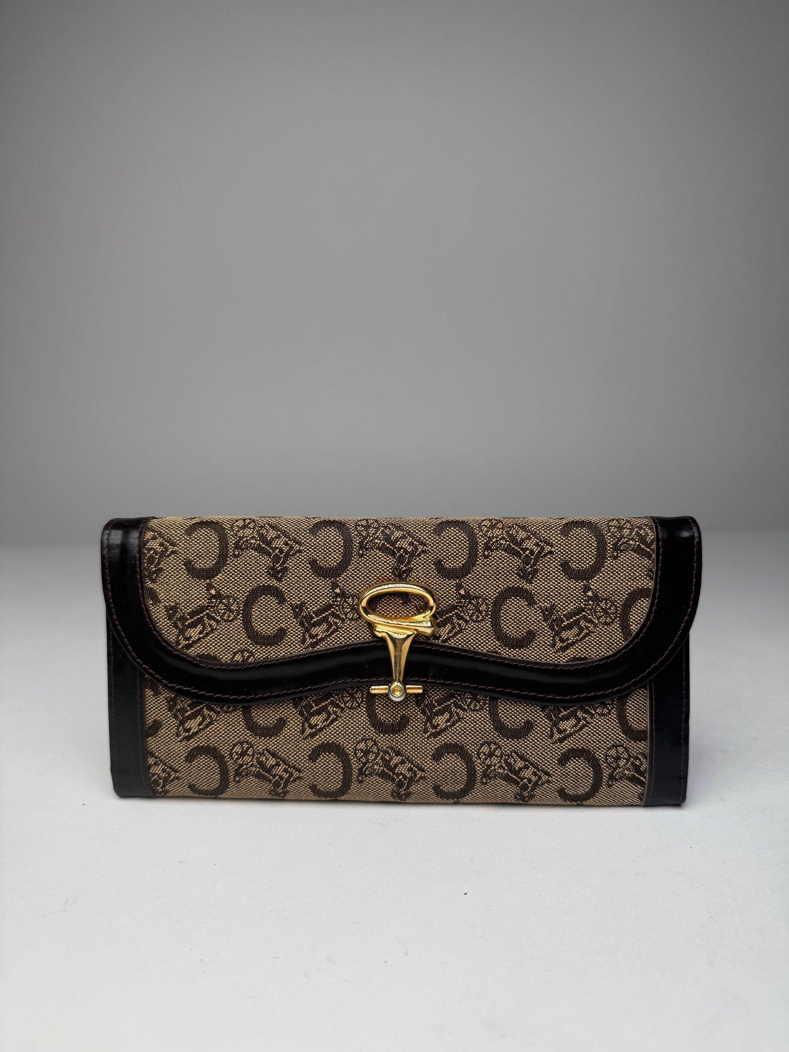Celine Vintage Paris Macadam Monogram Wallet Brown Camel Size ONE SIZE - 1 Thumbnail