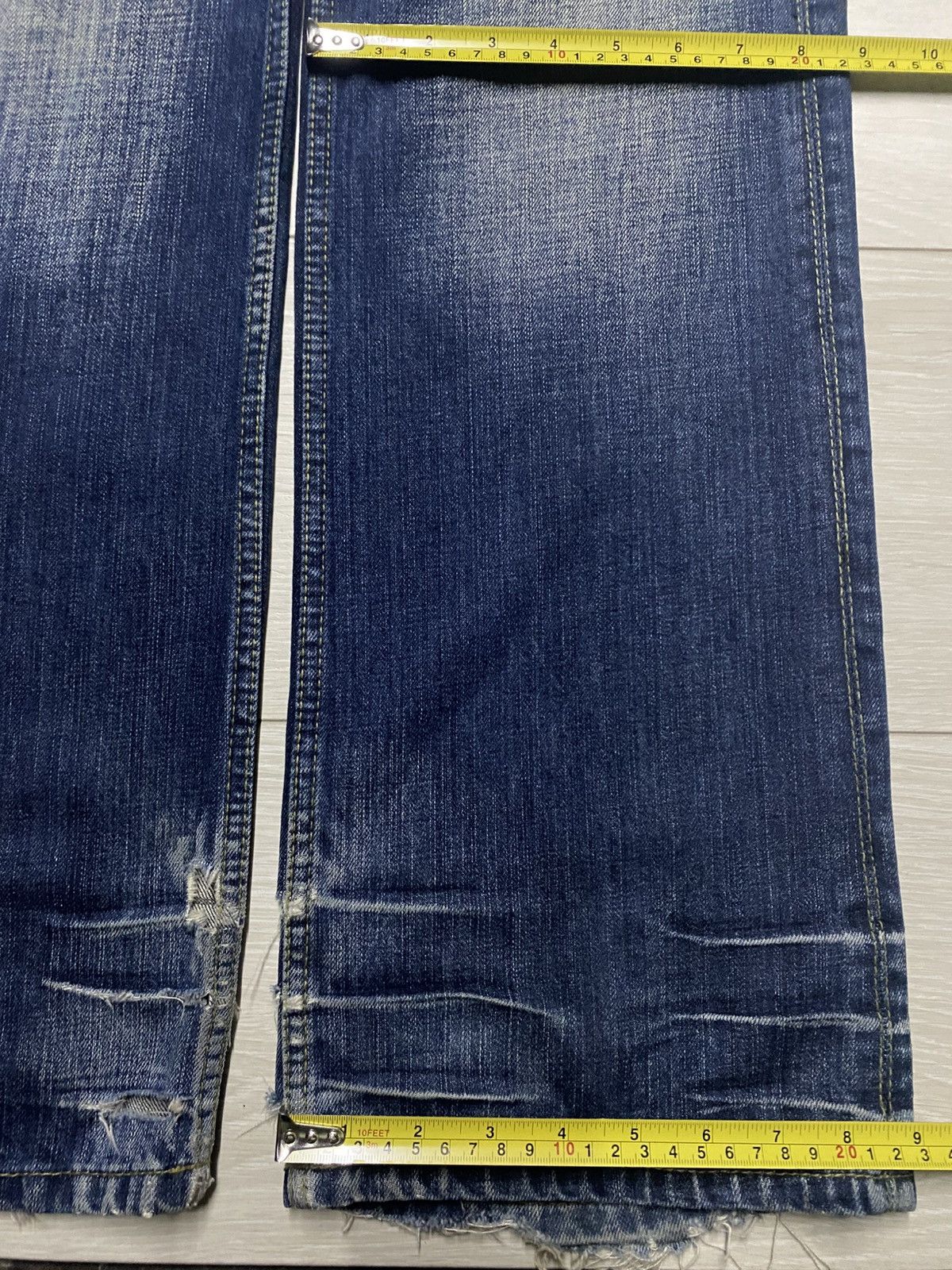 If Six Was Nine Vintage Nicole Club For Men Distressed BootCut Flare Jeans Size US 33 - 21 Thumbnail