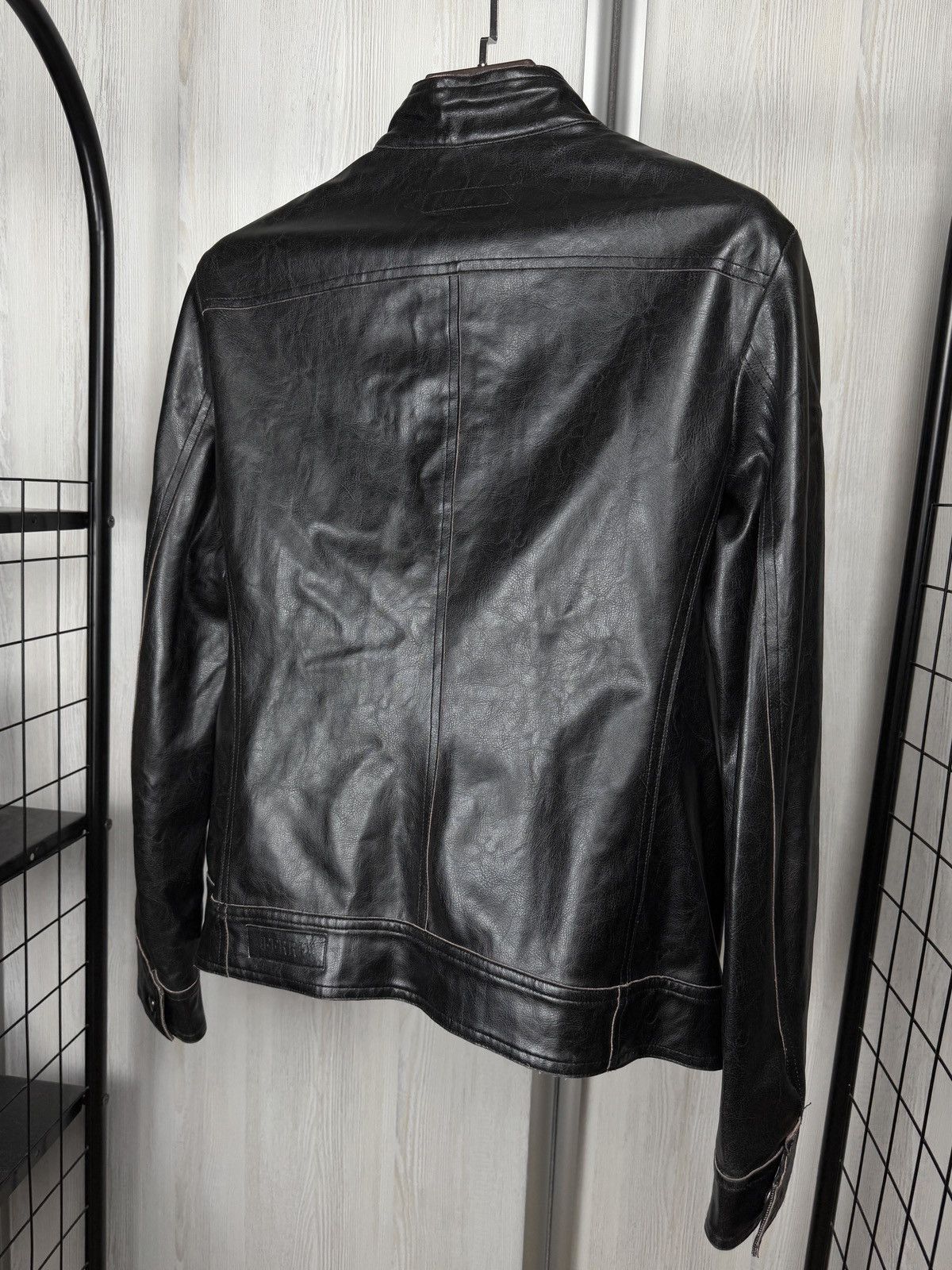 Ferre GF Ferre Jeans black faux leather bomber jacket size L Size US L / EU 52-54 / 3 - 8 Thumbnail
