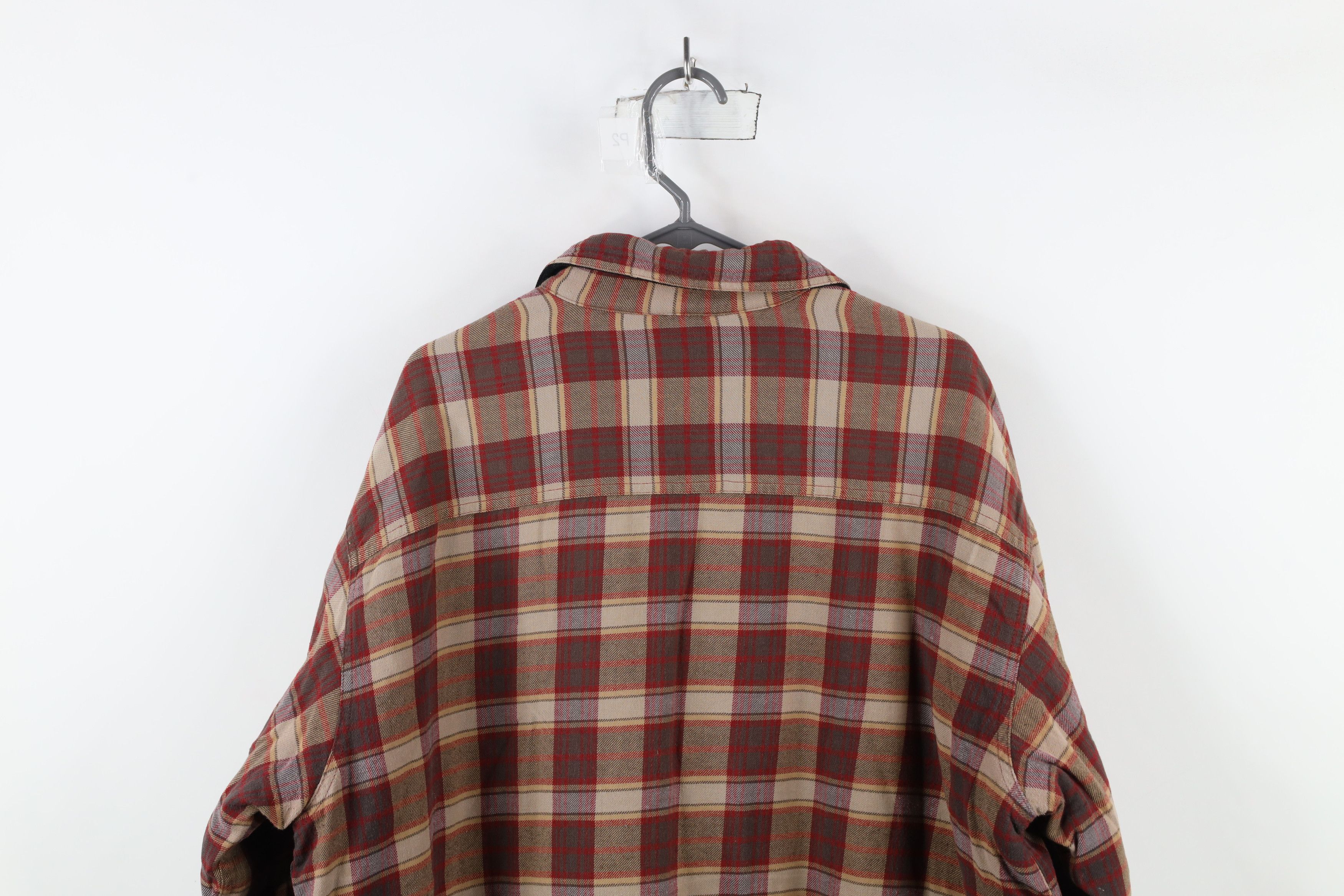 Vintage Vintage 90s Y2K Streetwear Fleece Lined Flannel Shirt Jacket Size US XL / EU 56 / 4 - 12 Thumbnail