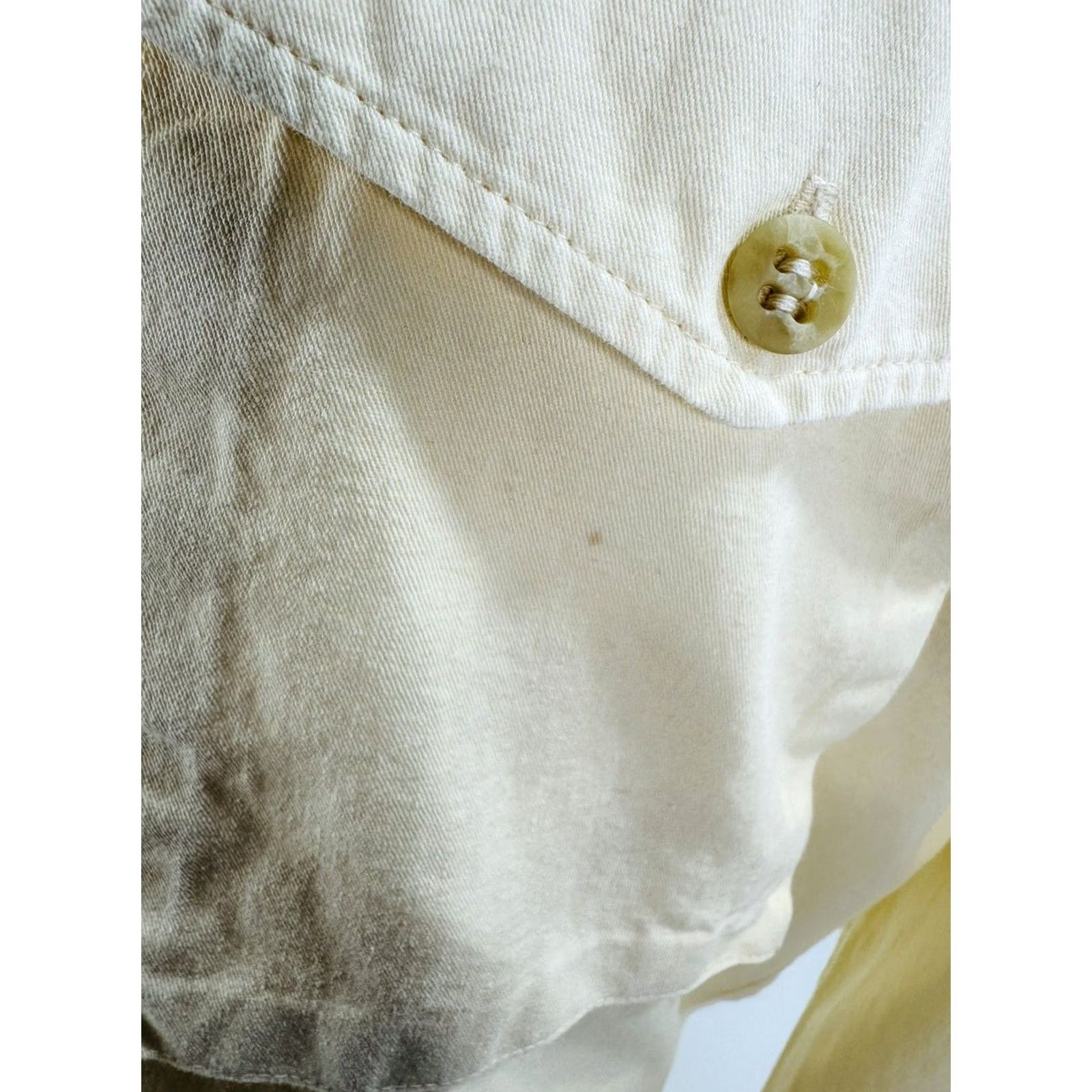 Banana Republic VINTAGE Banana Republic USA / Shirt Mens XL Button-Up Long Sleeve Yellow Western Classic Safari J12 Size US XL / EU 56 / 4 - 3 Thumbnail
