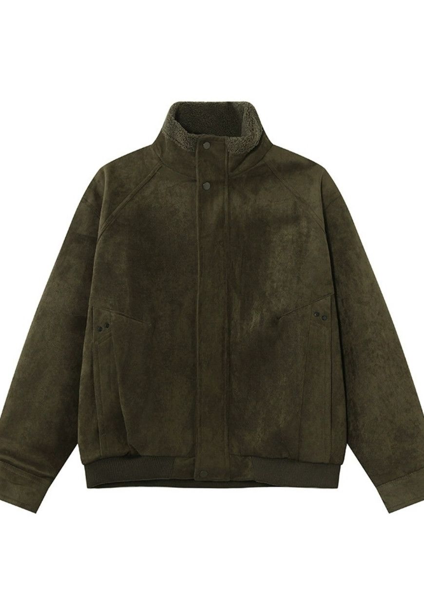 Other Men’s Stand-up collar warm fleece quilted jacket Size US M / EU 48-50 / 2 - 6 Thumbnail