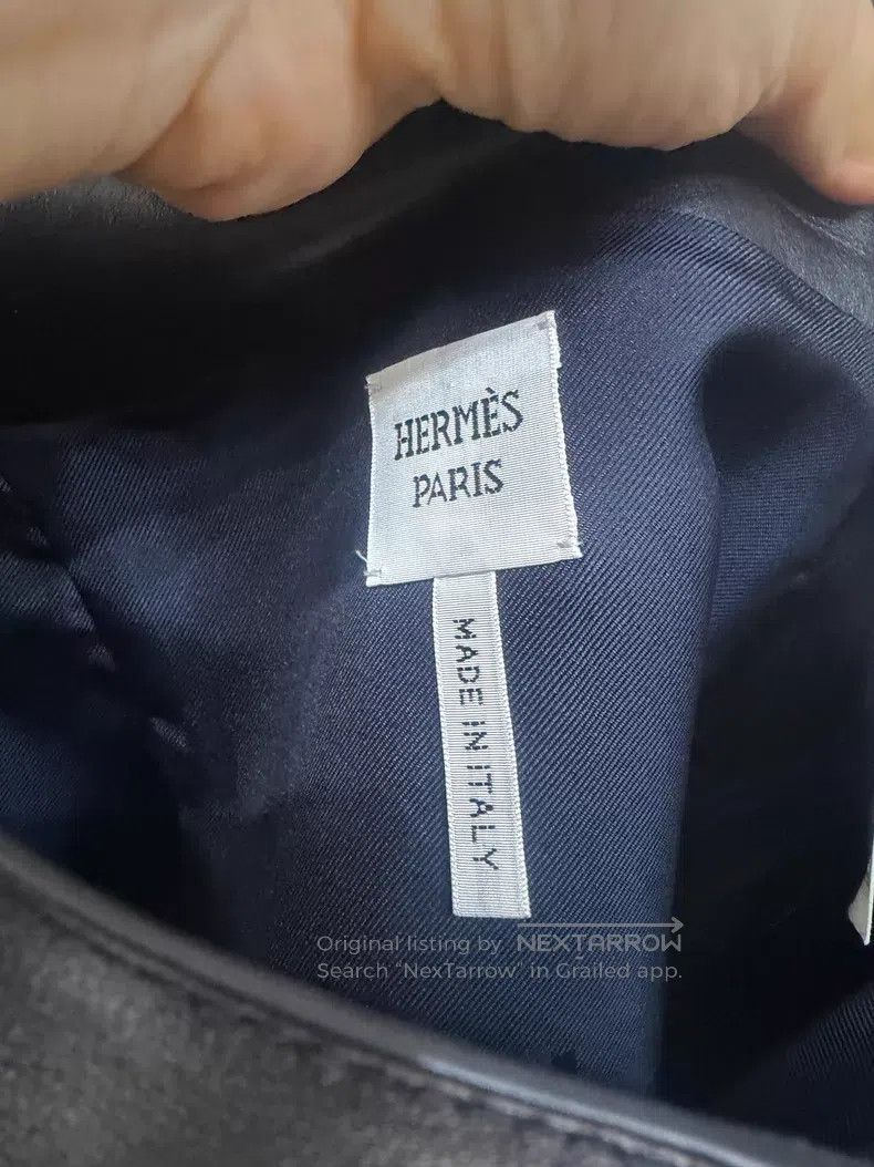 Hermes Hermes Waist-decorated pencil leather skirt Size 24" / US 00 / IT 34 - 4 Thumbnail