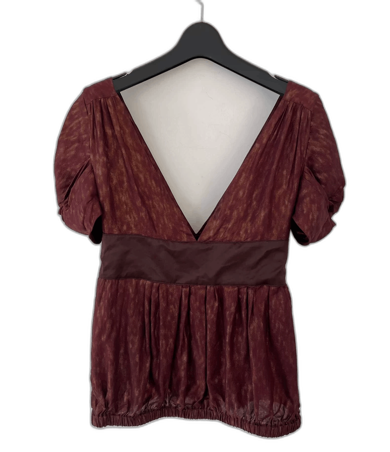 Just Cavalli Just Cavalli Women's Silk Leopard Print Top Size M / US 6-8 / IT 42-44 - 1 Thumbnail