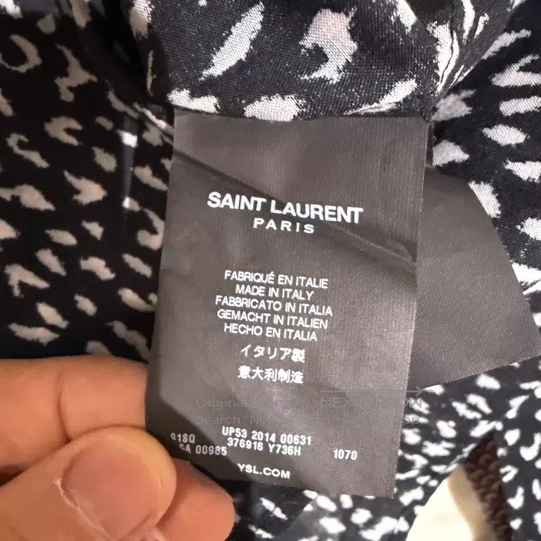 Saint Laurent Paris Saint Laurent Paris Black and White Leopard Print Shirt i Size XS / US 0-2 / IT 36-38 - 3 Thumbnail