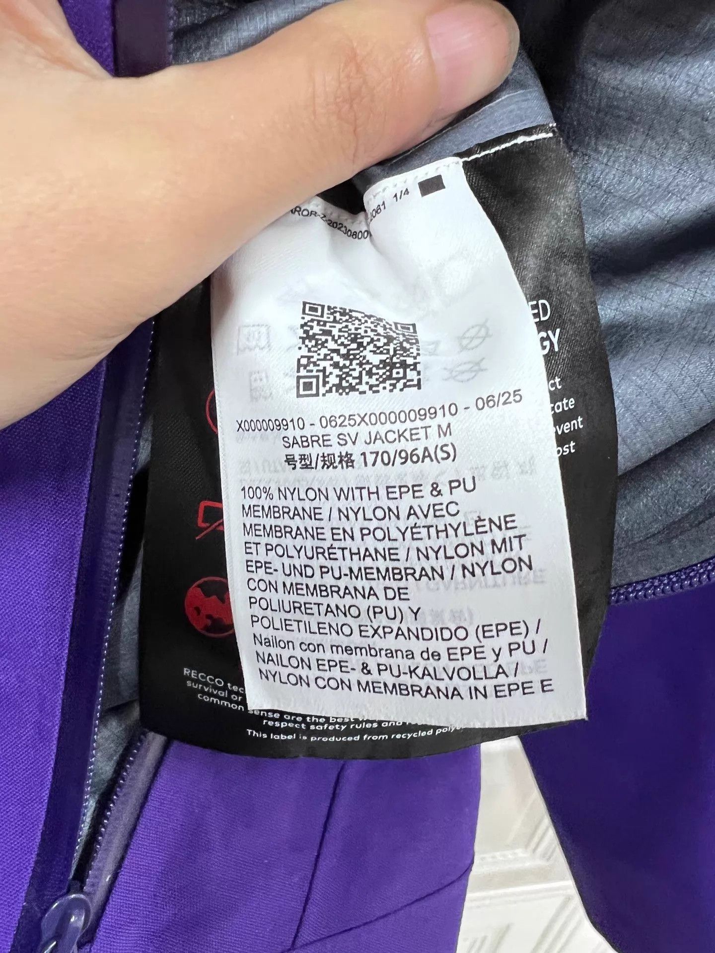 Arc'teryx Arcteryx Sabre SV S Waterproof Windproof Breathable Jacket Size US S / EU 44-46 / 1 - 6 Thumbnail