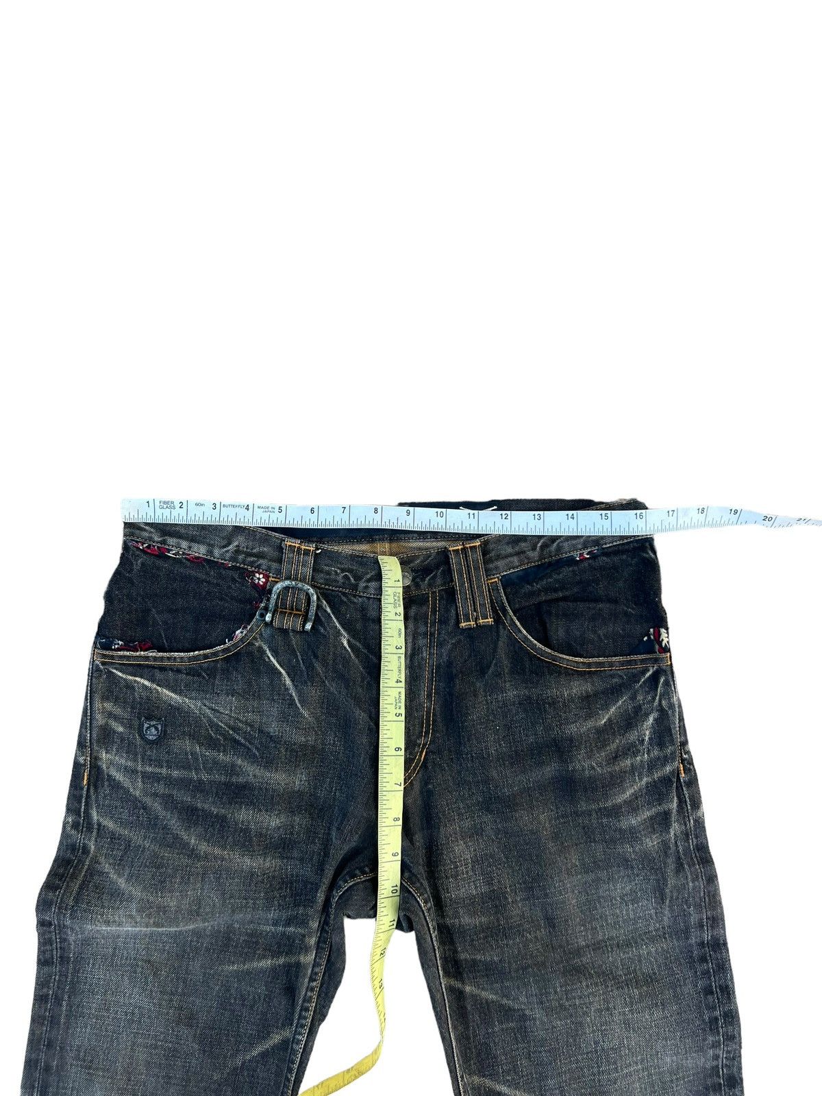 Japanese Brand × roarguns Vintage Roarguns Japan Distressed Ripped Fade Denim Jeans Size US 31 - 3 Thumbnail