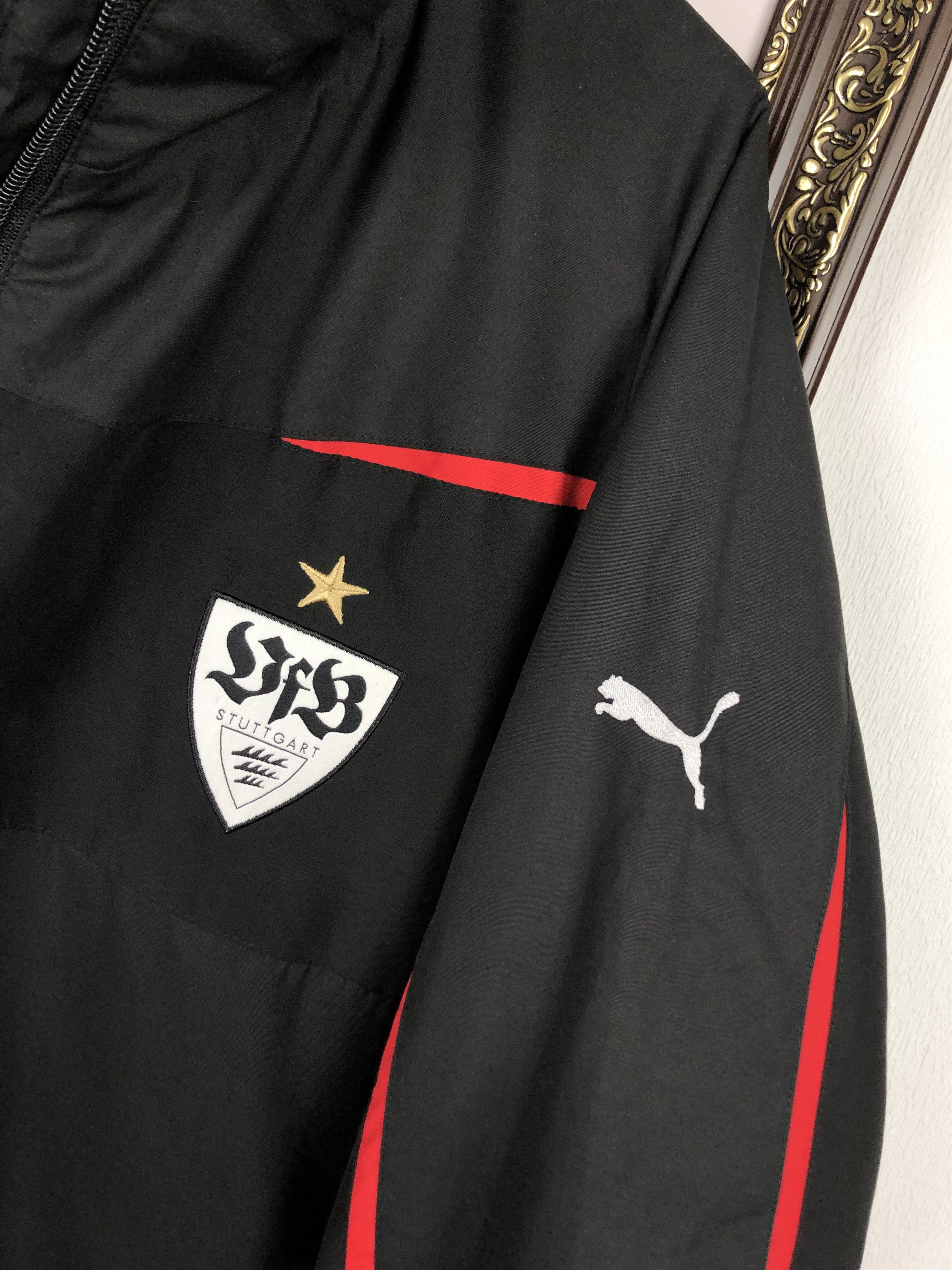 Puma Vintage Stuttgart Football Jacket Soccer Warm Winter Bomber Size US XL / EU 56 / 4 - 7 Thumbnail