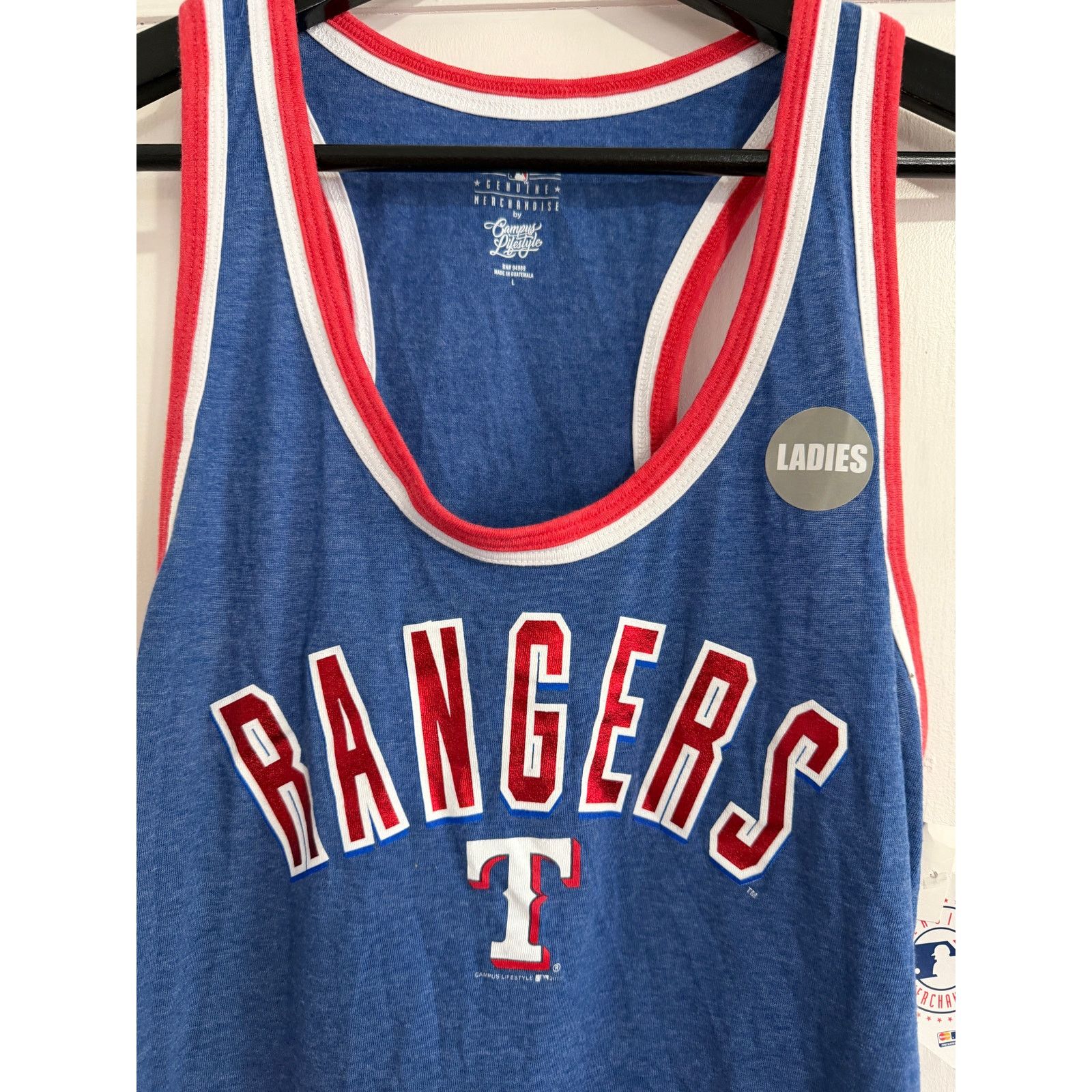 MLB NWT Texas Rangers Women's Tank Top Size Large Size L / US 10 / IT 46 - 2 Thumbnail