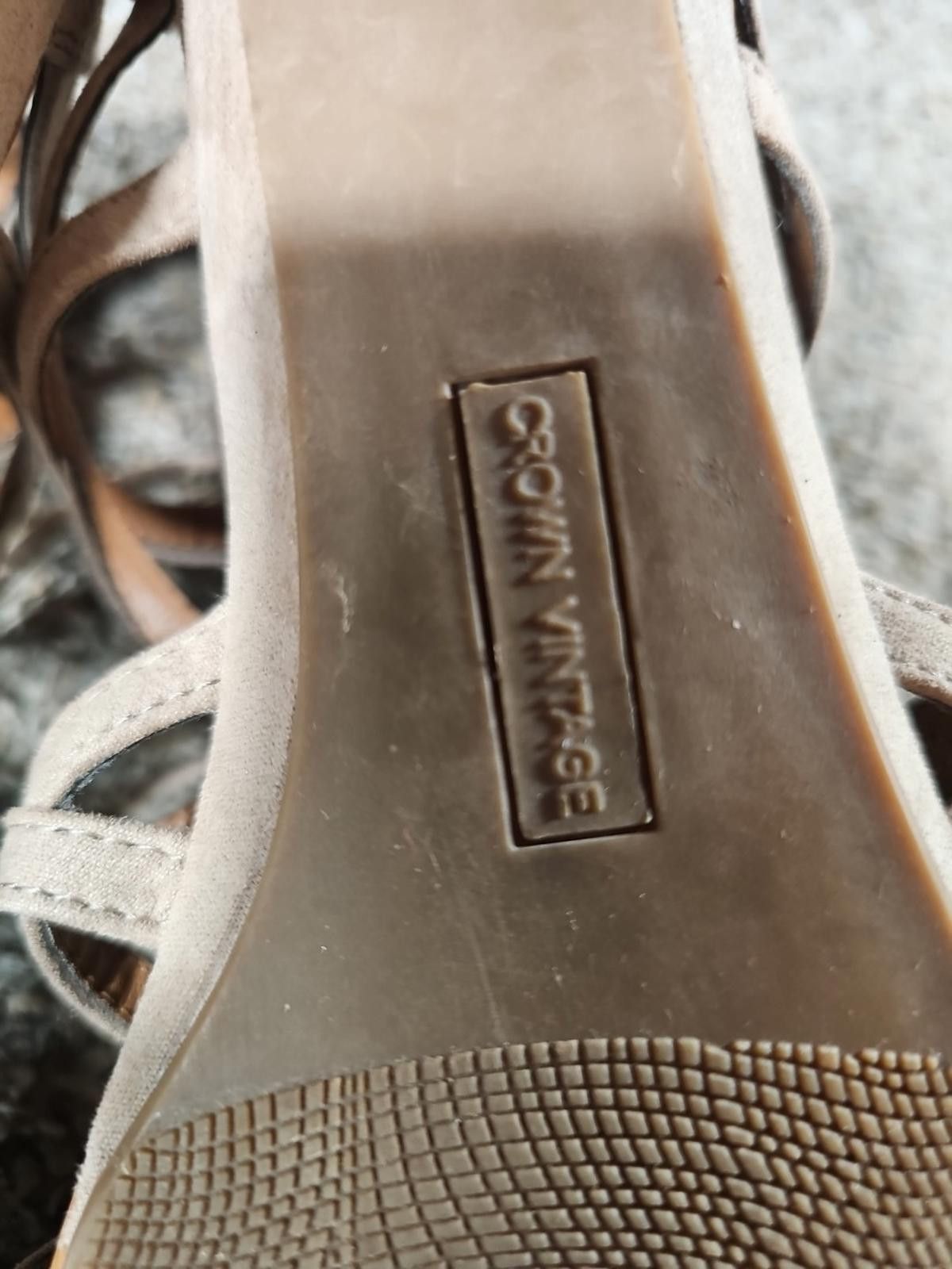Other Crown Vtg Lace-up Zipper Back Gladiator Sandals Women 10M Size US 10 / IT 40 - 7 Thumbnail