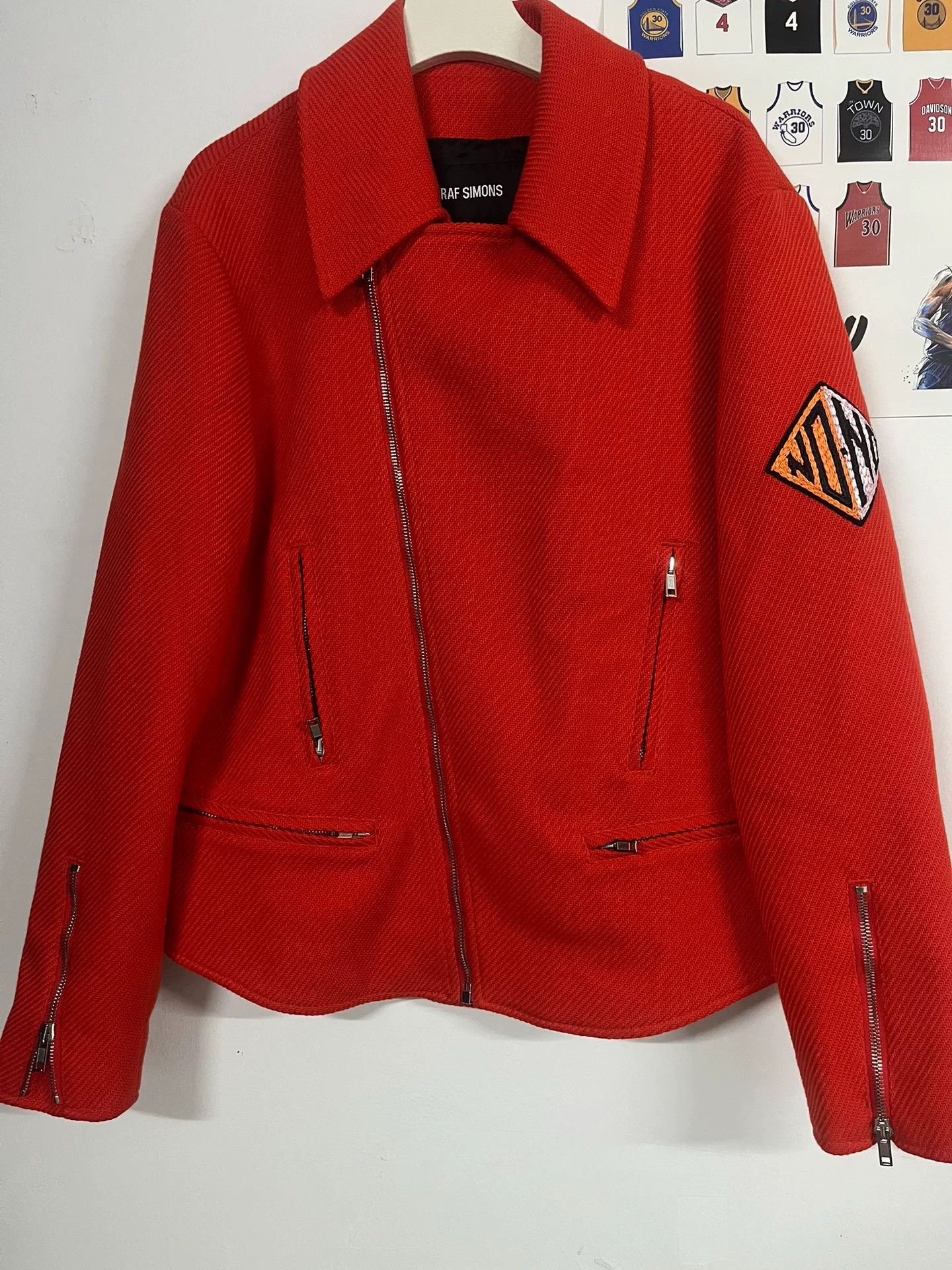 Raf Simons Raf Simons Badge Motorcycle Jacket Size US S / EU 44-46 / 1 - 1 Thumbnail