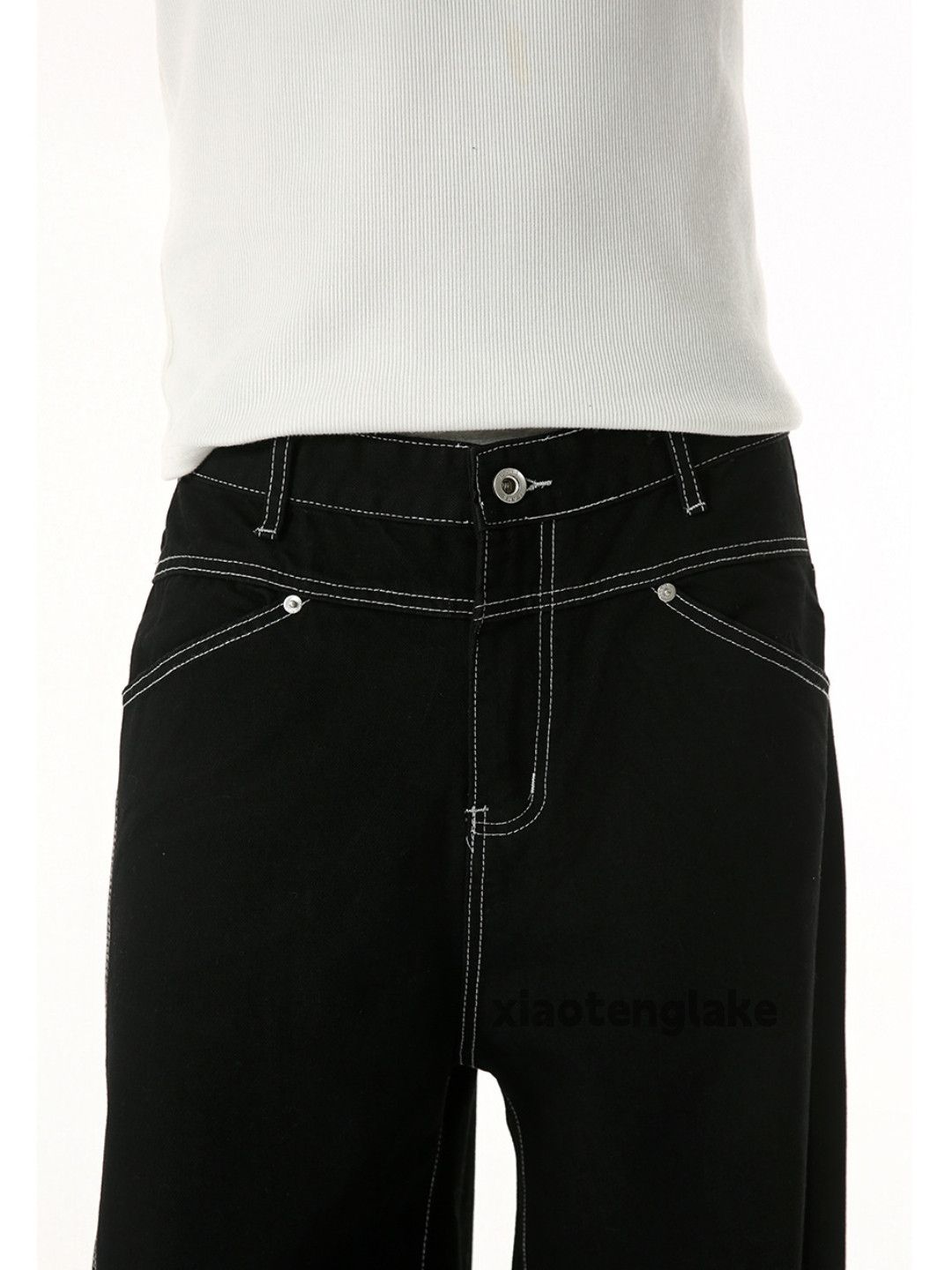 Jean xz vintage loose baggy skate hiphop flared yuppie jeans Size US 32 / EU 48 - 3 Thumbnail