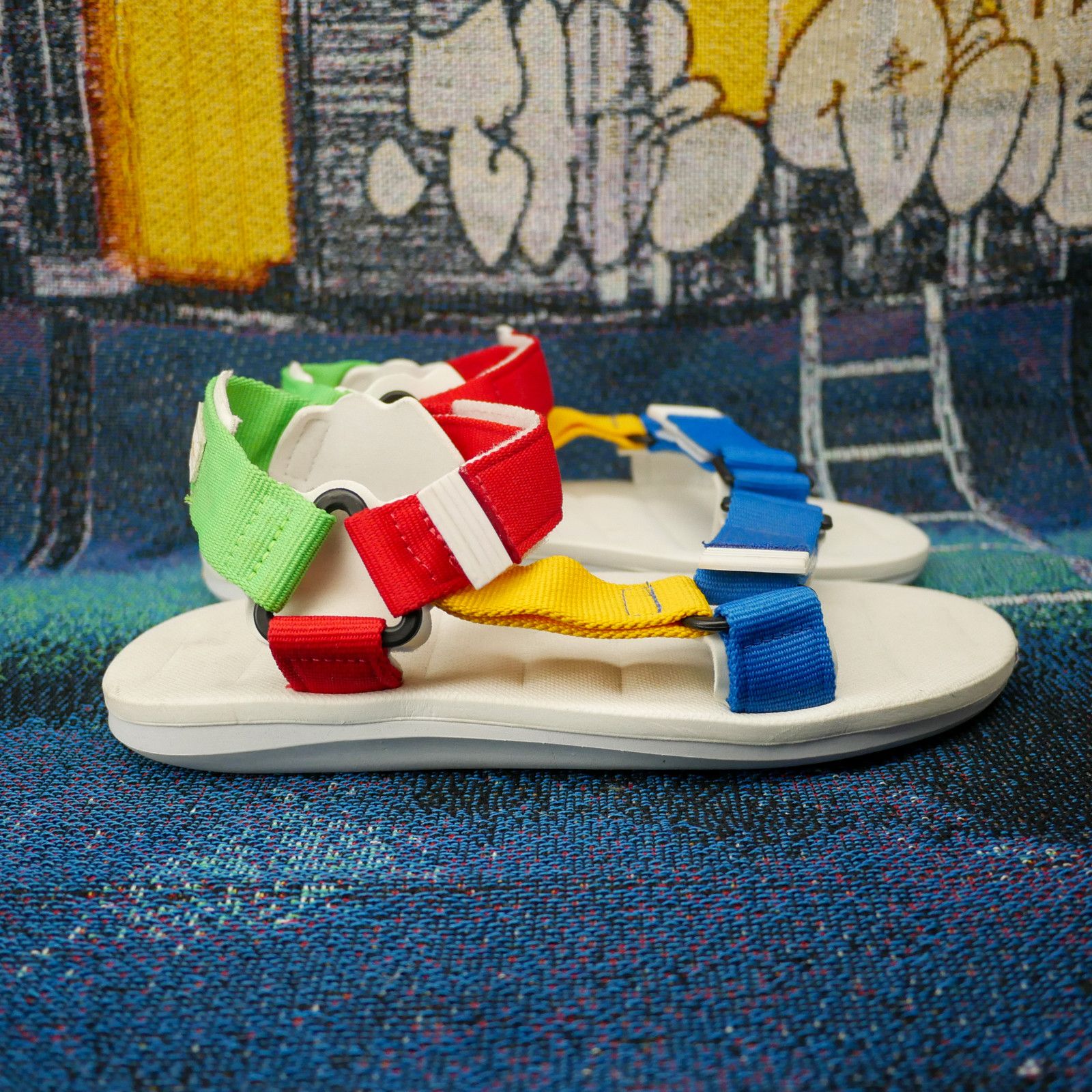 Other Rider RX Sandals White Blue Red Size US 10 / EU 43 - 2 Thumbnail
