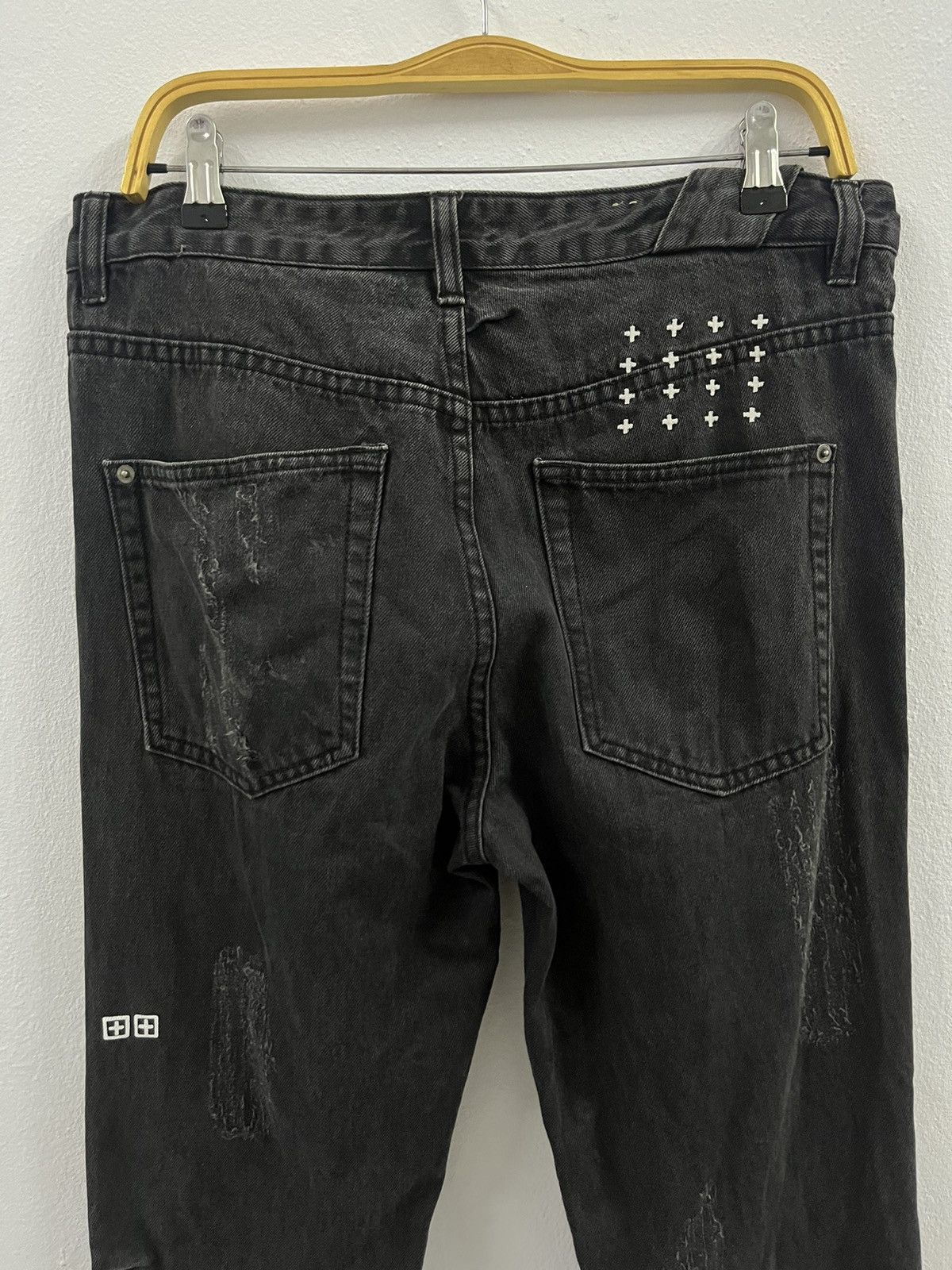 Ksubi Chitch Chop Rat Attack Black Distressed Jeans Size US 32 / EU 48 - 10 Thumbnail