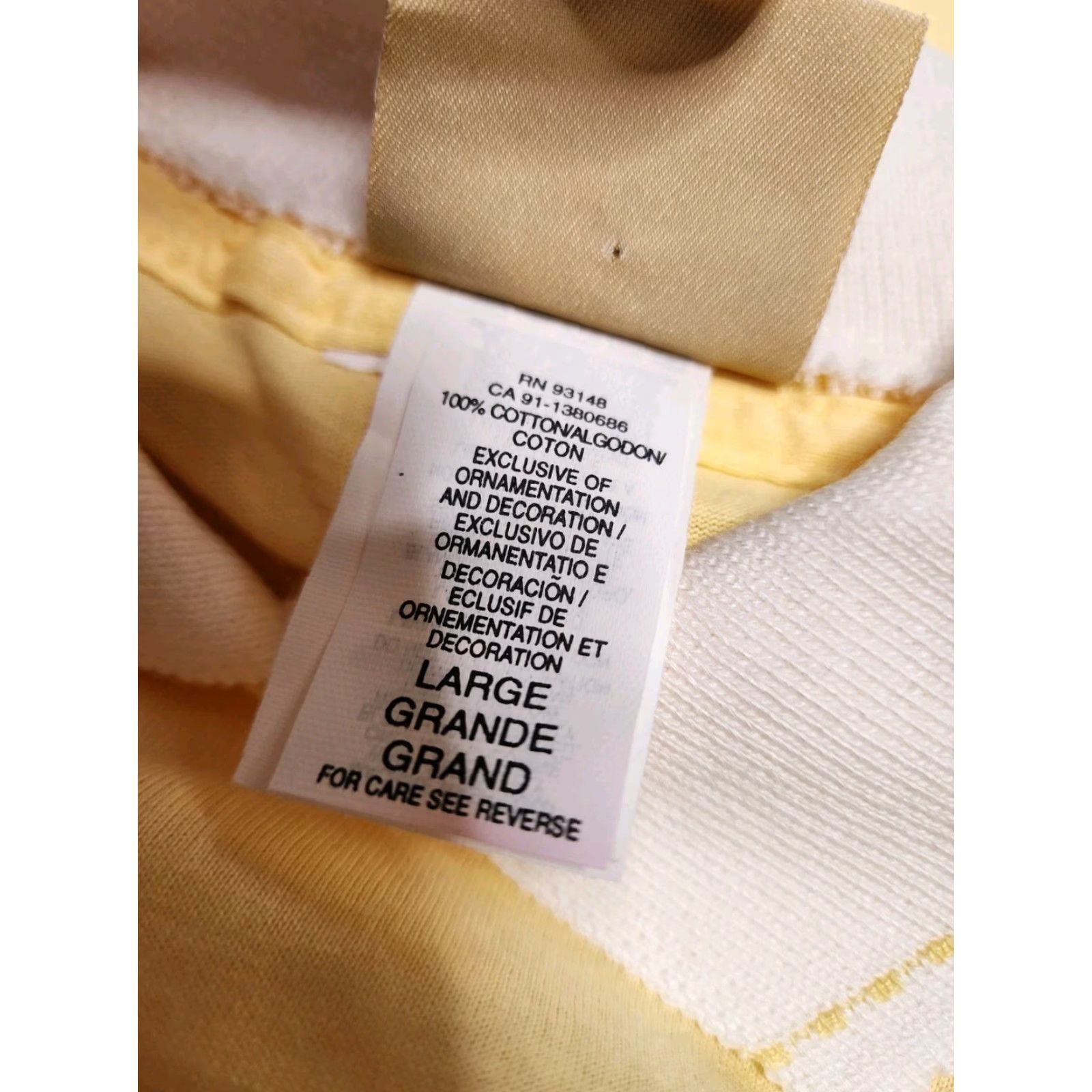 Vintage VINTAGE Top Stitch Embroidered Magnolia Flower T-Shirt Mens Large Yellow 90s Graphic Cotton Crew Neck Unisex Size US L / EU 52-54 / 3 - 8 Thumbnail