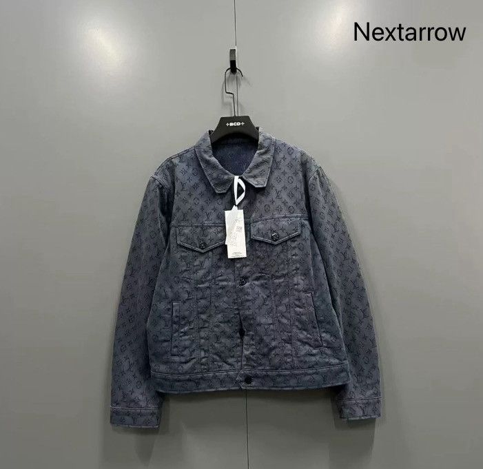 Louis Vuitton Louis Vuitton LV navy denim jacket 2412-Nextarrow Size US L / EU 52-54 / 3 - 1 Thumbnail
