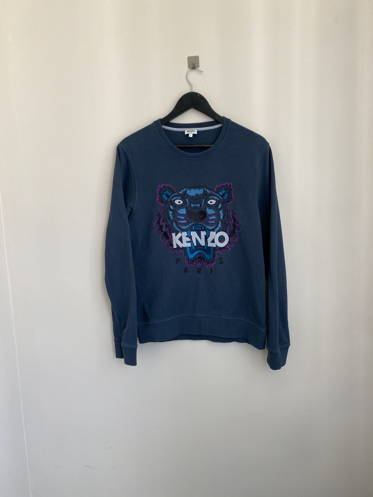 Kenzo Kenzo men's sweatshirt with tiger logo Size US M / EU 48-50 / 2 - 1 Thumbnail