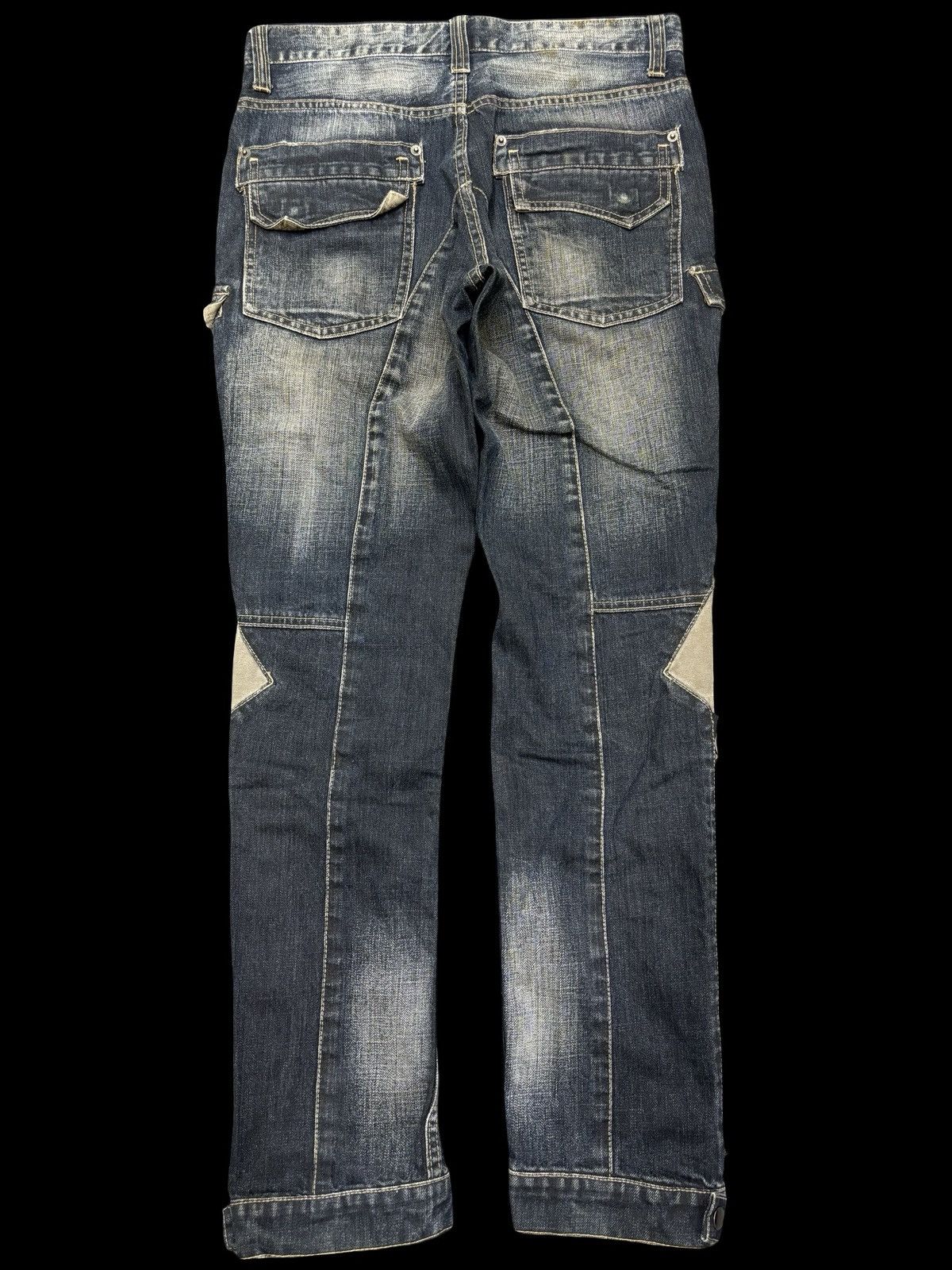 PPFM 💥Crazy Design💥PPFM Very Rare Zipper Biker Jeans F633 Size US 32 / EU 48 - 2 Thumbnail