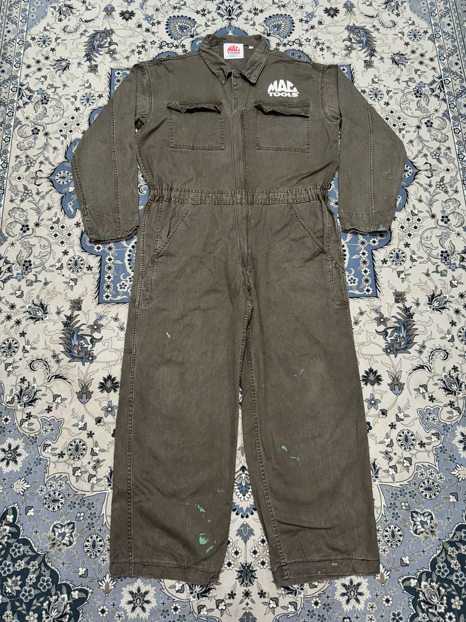 Japanese Brand Vintage MAC Tools Technician Heavy Duty Coverall Size US 38 / EU 54 - 3 Thumbnail