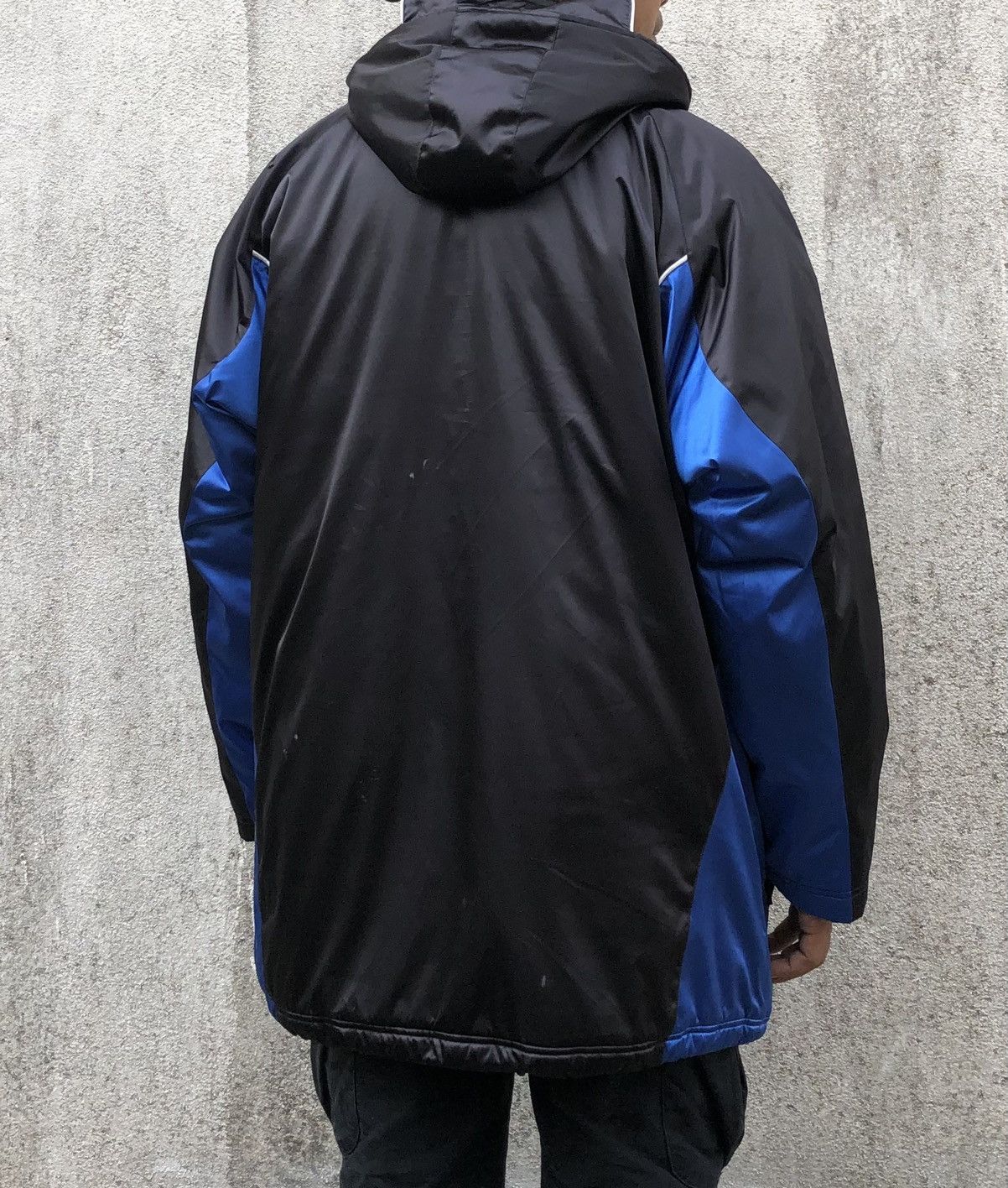 Nike Vintage 90s Nike TEAM Lined Fleece Long Jacket Size US L / EU 52-54 / 3 - 6 Thumbnail