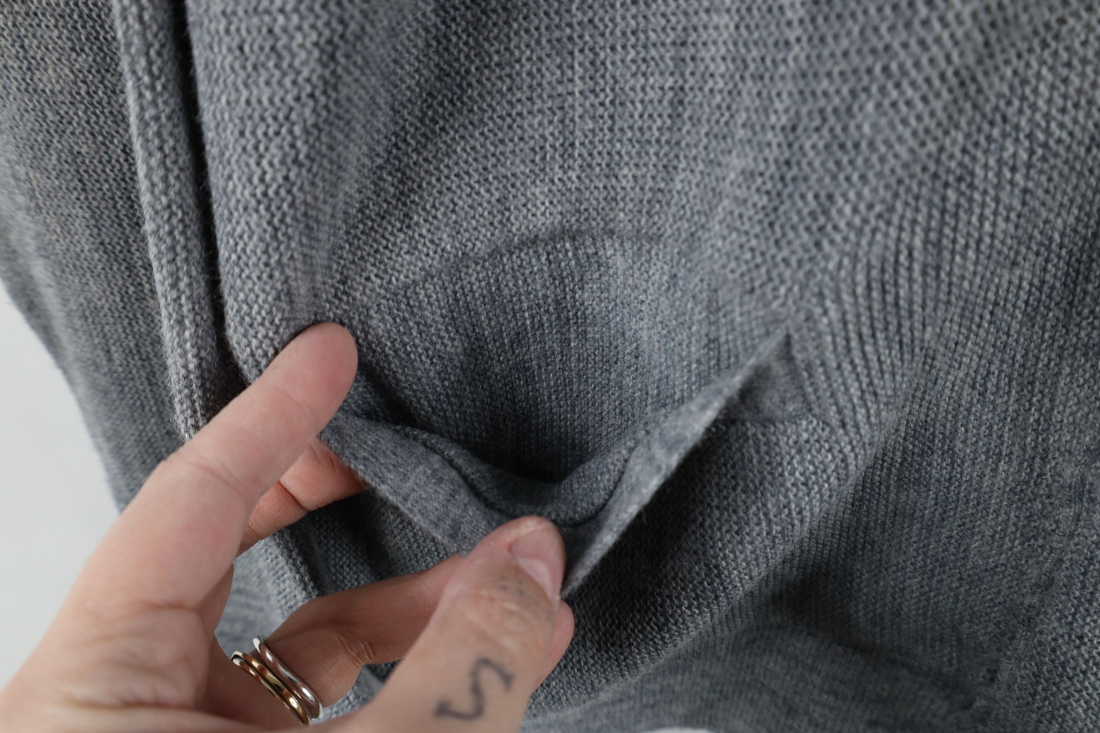 Vintage Vintage 90s Streetwear Cardigan Sweater Heather Gray USA Size US XL / EU 56 / 4 - 5 Thumbnail