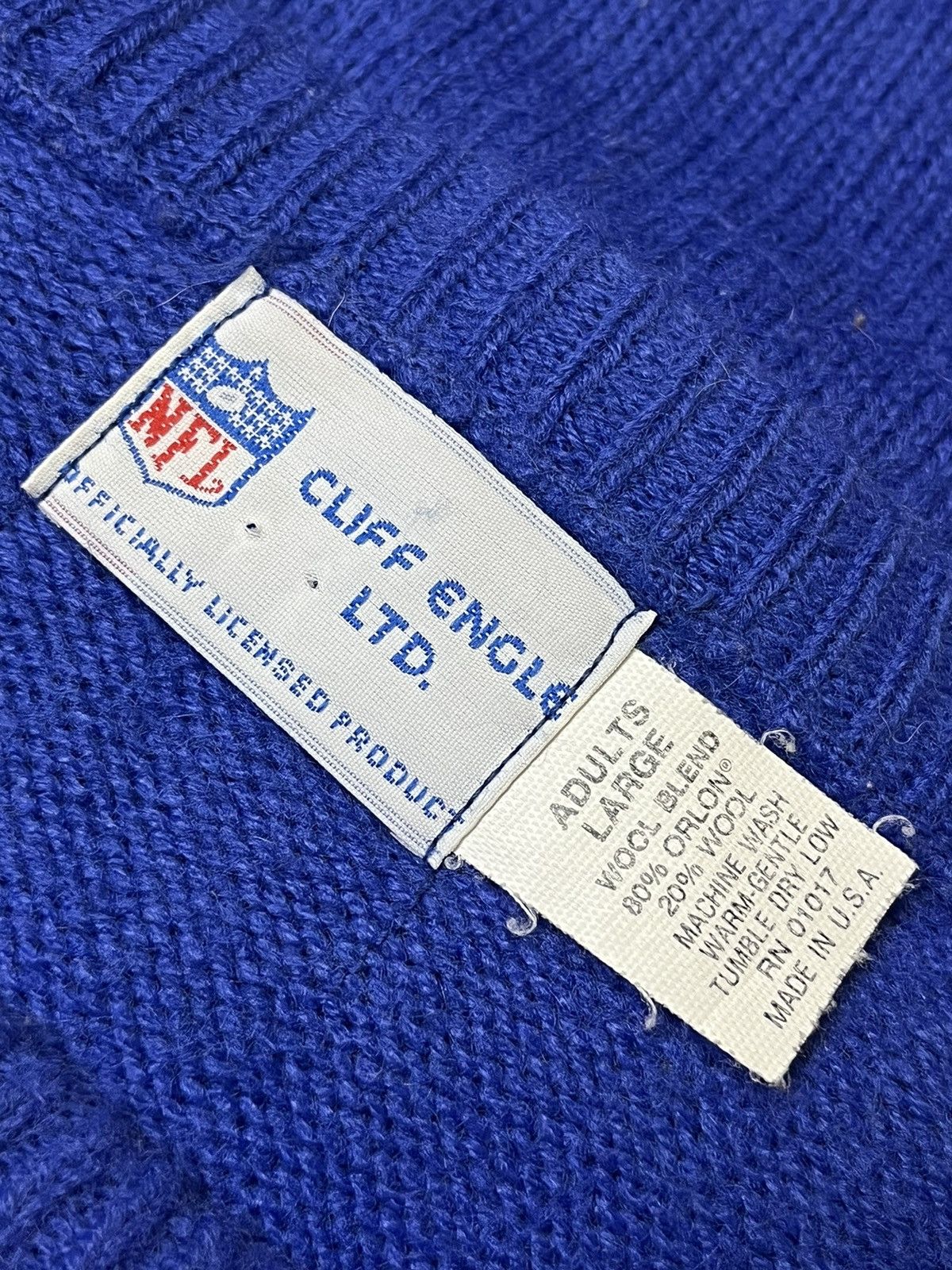 NFL VINTAGE NEW YORK GIANTS CLIFF ENGLE NFL KNIT SWEATS Size US L / EU 52-54 / 3 - 10 Thumbnail