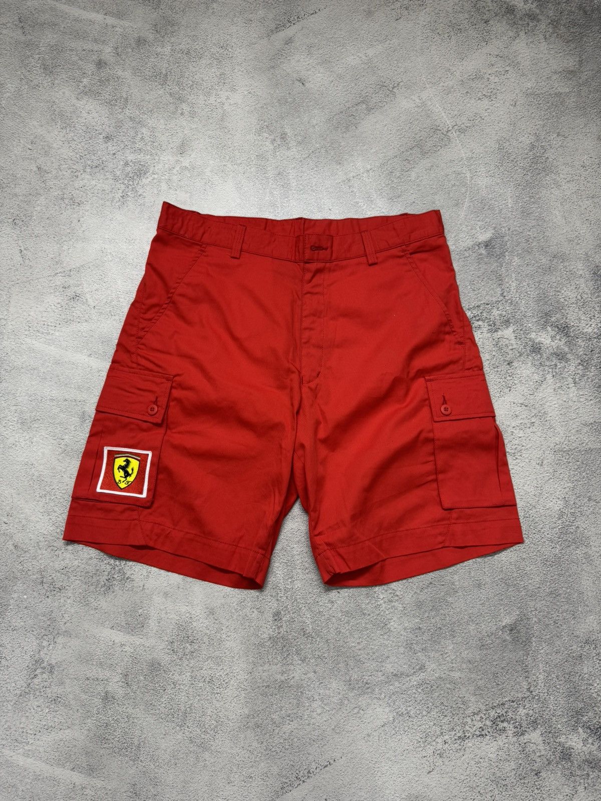 Ferrari Vintage Y2k Ferrari Racing Cargo Shorts Size US 30 / EU 46 - 1 Thumbnail