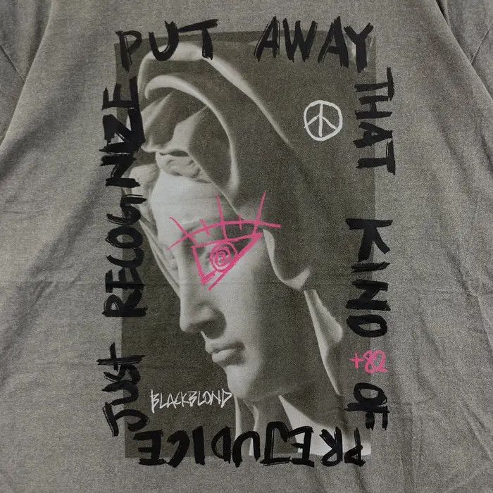 Vintage BLACKBLOND KOREA STREETWEAR Recognize Tee Shirt Size US XXL / EU 58 / 5 - 4 Thumbnail