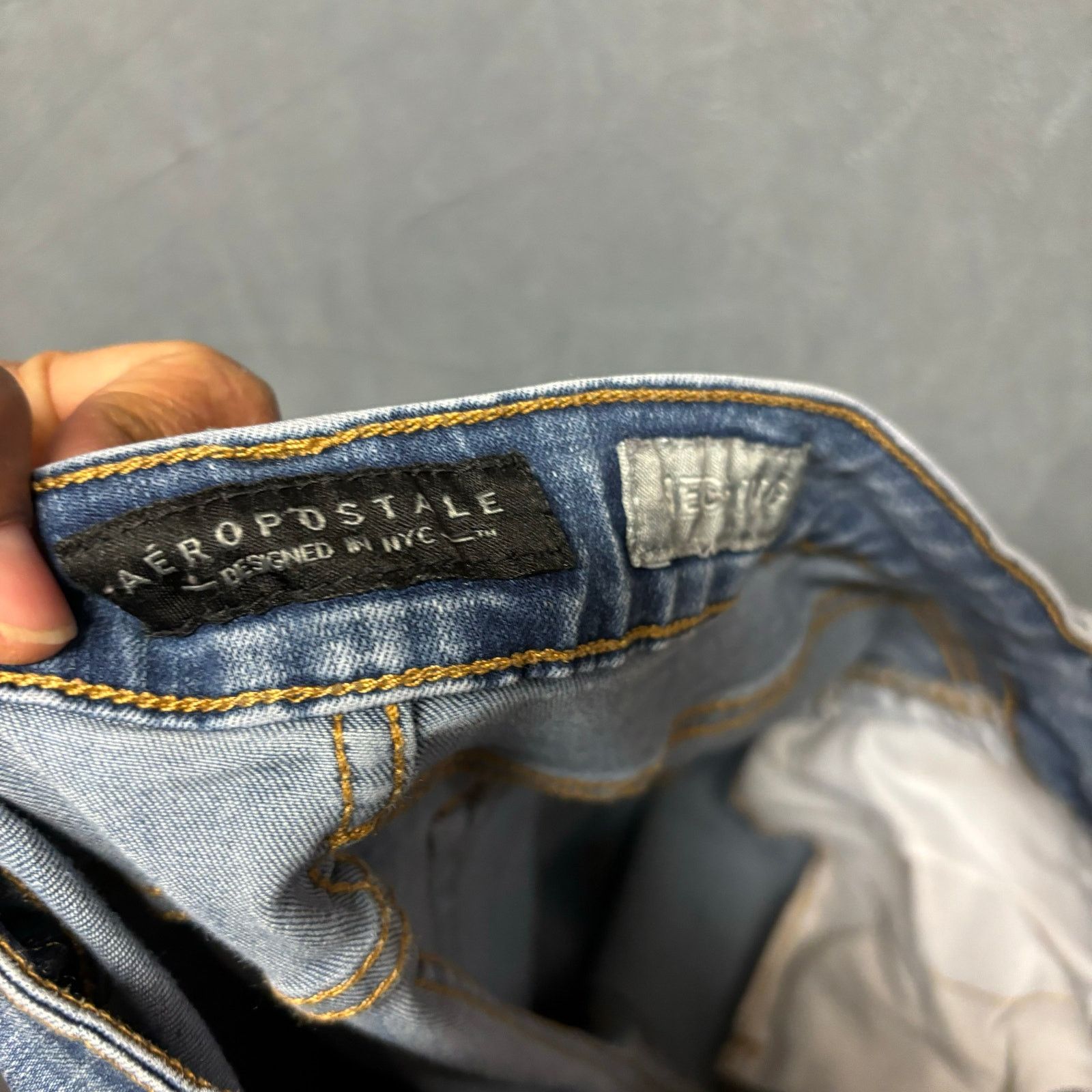 Aeropostale Aeropostale Jegging Jeans 10 Reg Womens Stretch Distress Y2K Size 32" / US 10 / IT 46 - 14 Thumbnail