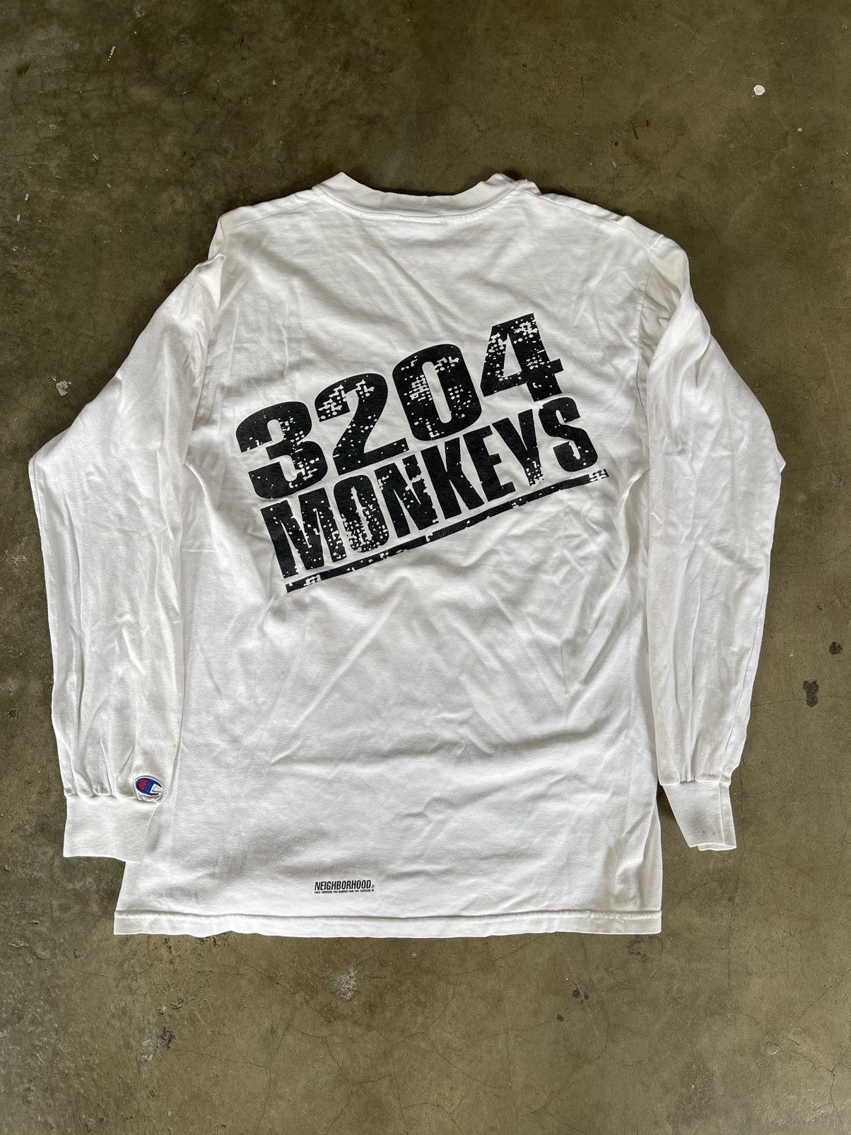 Neighborhood 2000 Neighborhood 3204 Monkeys Champion Long Sleeve Tee Size US M / EU 48-50 / 2 - 2 Thumbnail