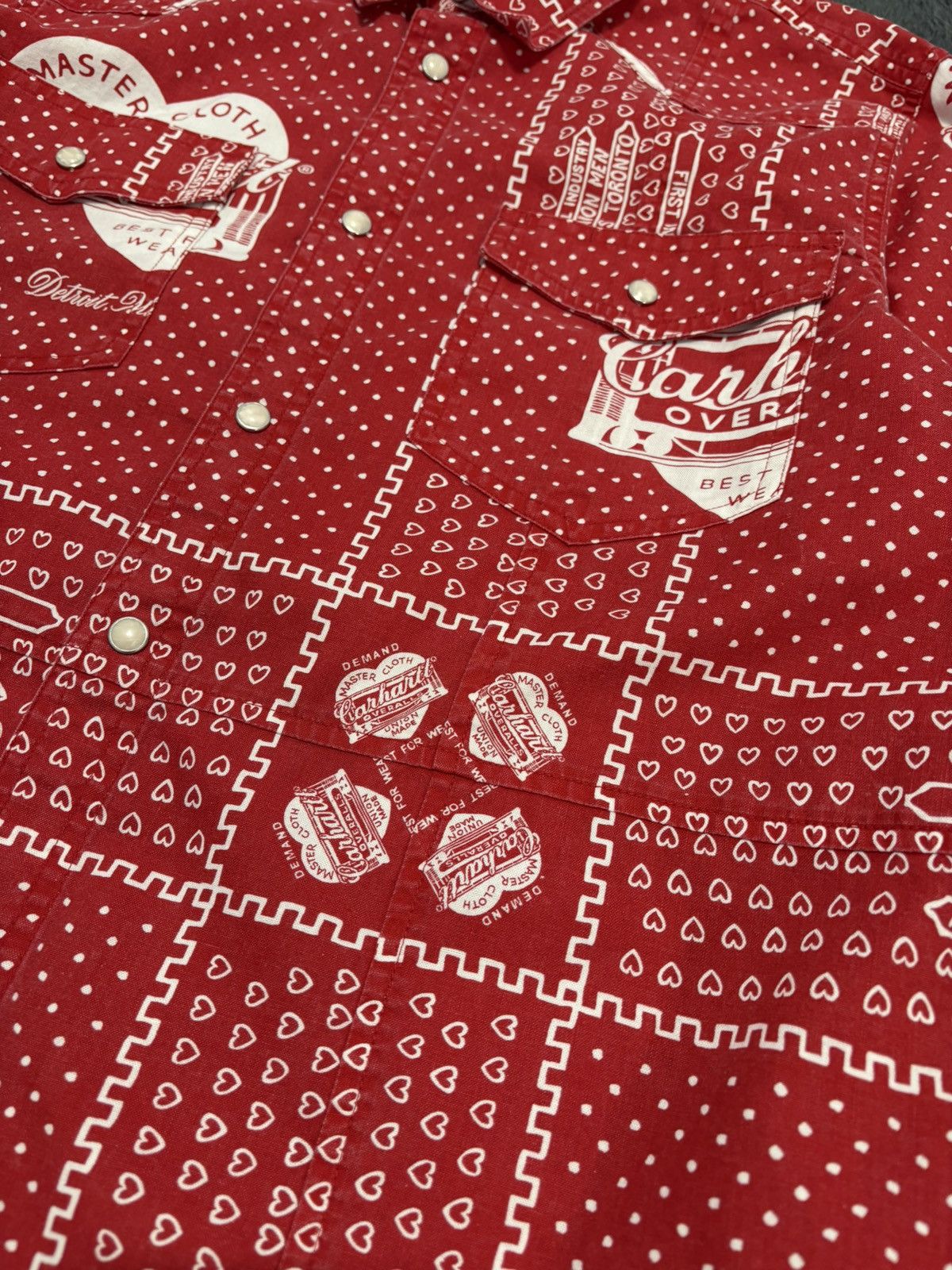 Carhartt RARE Carhartt x Slam Jam Bandana Red Shirt Size US M / EU 48-50 / 2 - 3 Thumbnail