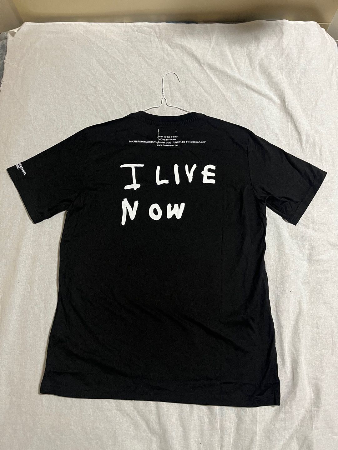Takahiromiyashita The Soloist. 'UNTITLED / I LIVE NOW' short sleeve t shirt Size US M / EU 48-50 / 2 - 4 Thumbnail