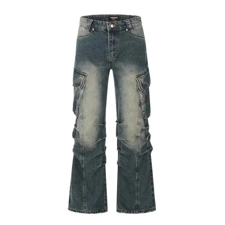 Japanese Brand Straight Baggy Y2k Denim Pants Size US 32 / EU 48 - 1 Thumbnail