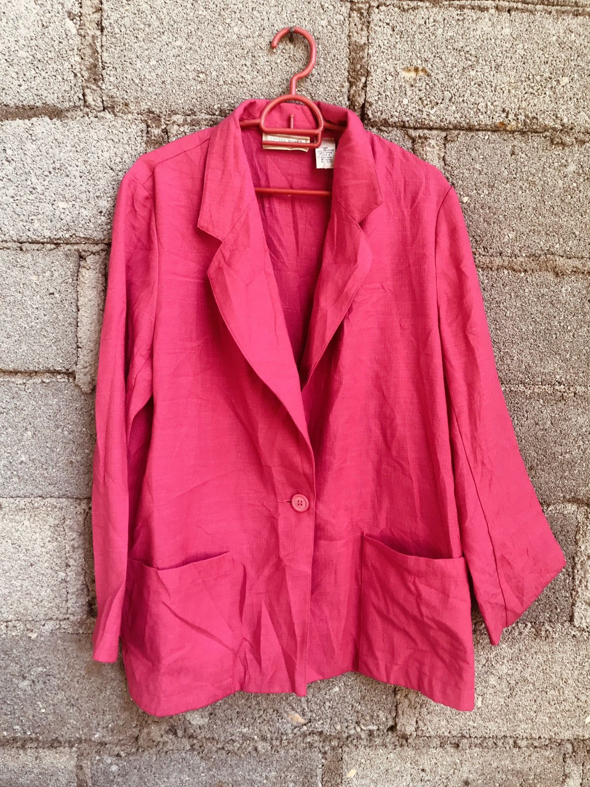 Japanese Brand 🔥🔥🔥Vtg Studio Works Blazer Jacket Pink Color Size L / US 10 / IT 46 - 1 Thumbnail
