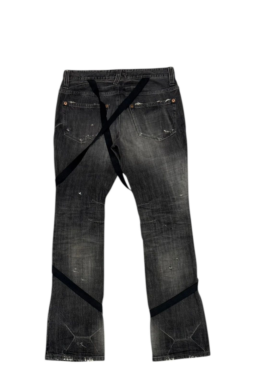 Izreel  Kazuhiro Takakura Izreel Kazuhiro Takakura grey bondage distressed denim jeans Size US 31 - 4 Thumbnail