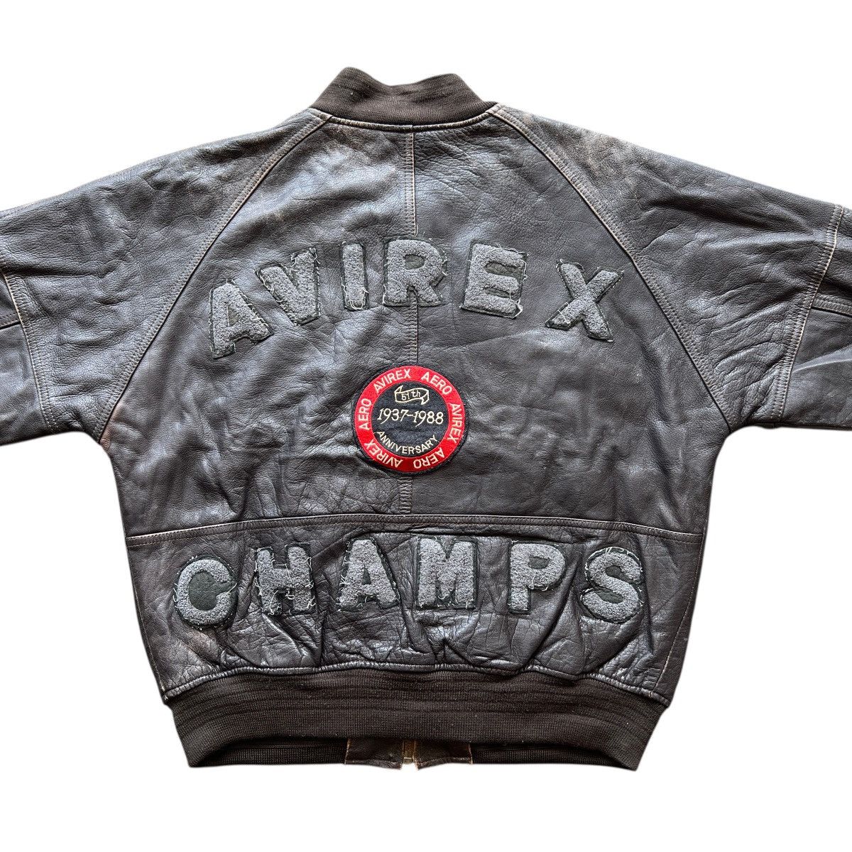 Avirex 1988 Vintage Avirex Champs Patina Leather Jacket Size US M / EU 48-50 / 2 - 1 Thumbnail