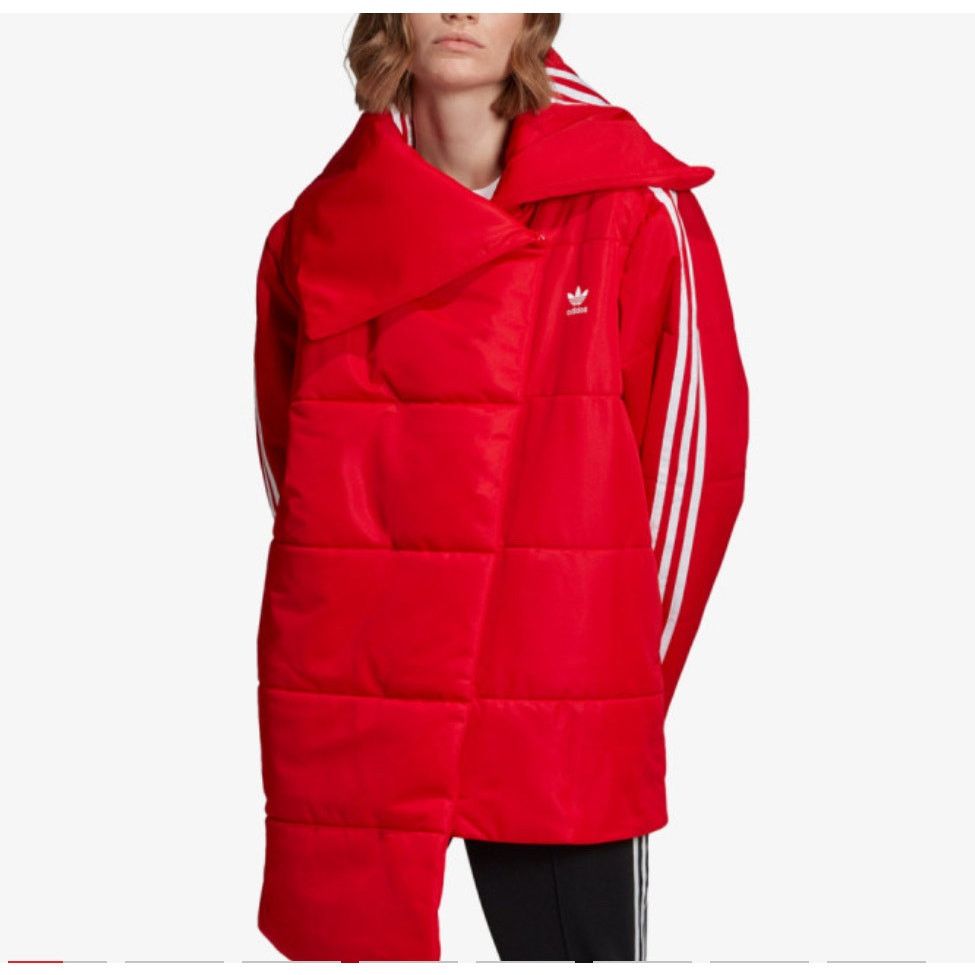 Adidas adidas - TRACKTOP PUFFER Jacket / L / Red Size L / US 10 / IT 46 - 1 Thumbnail