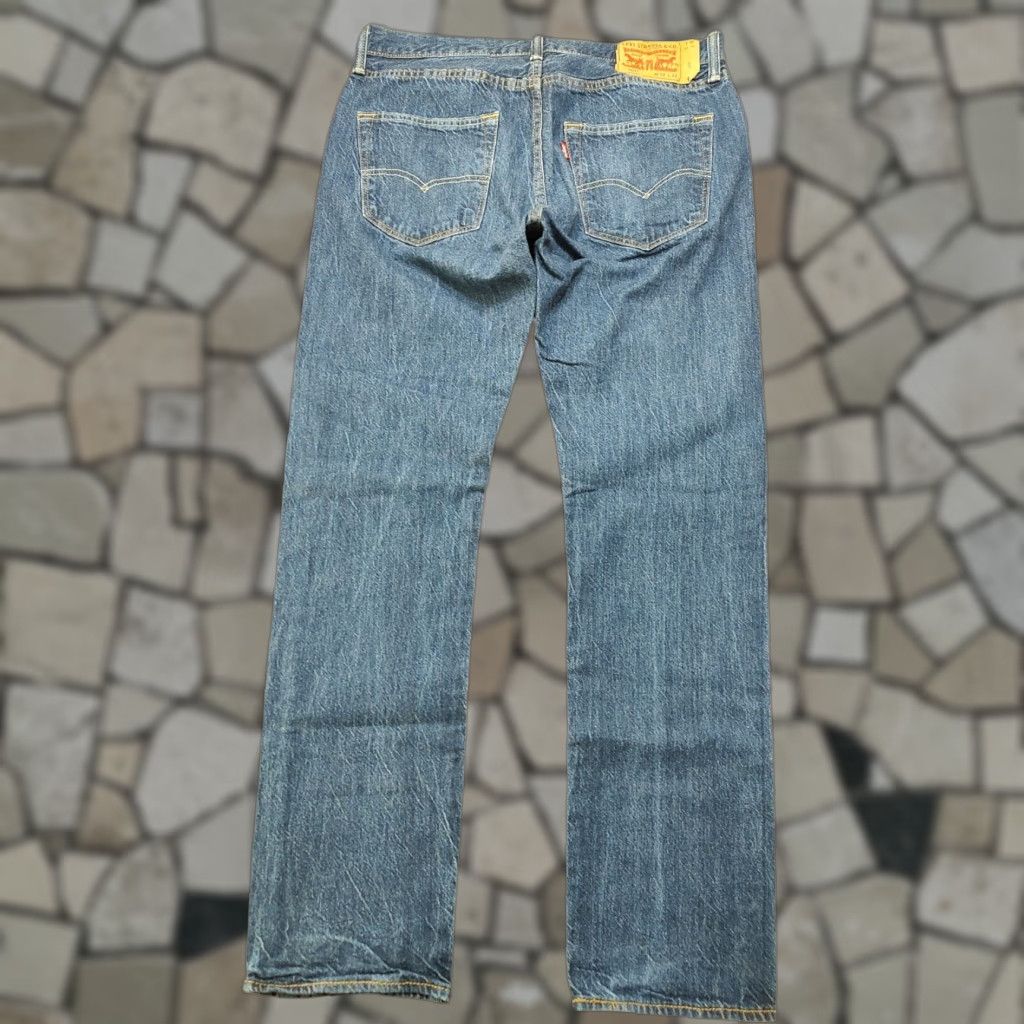 Levi's 501 Jeans Straight 32x31 Button Fly Blue Denim Western Cowboy Men's Regular Jeans