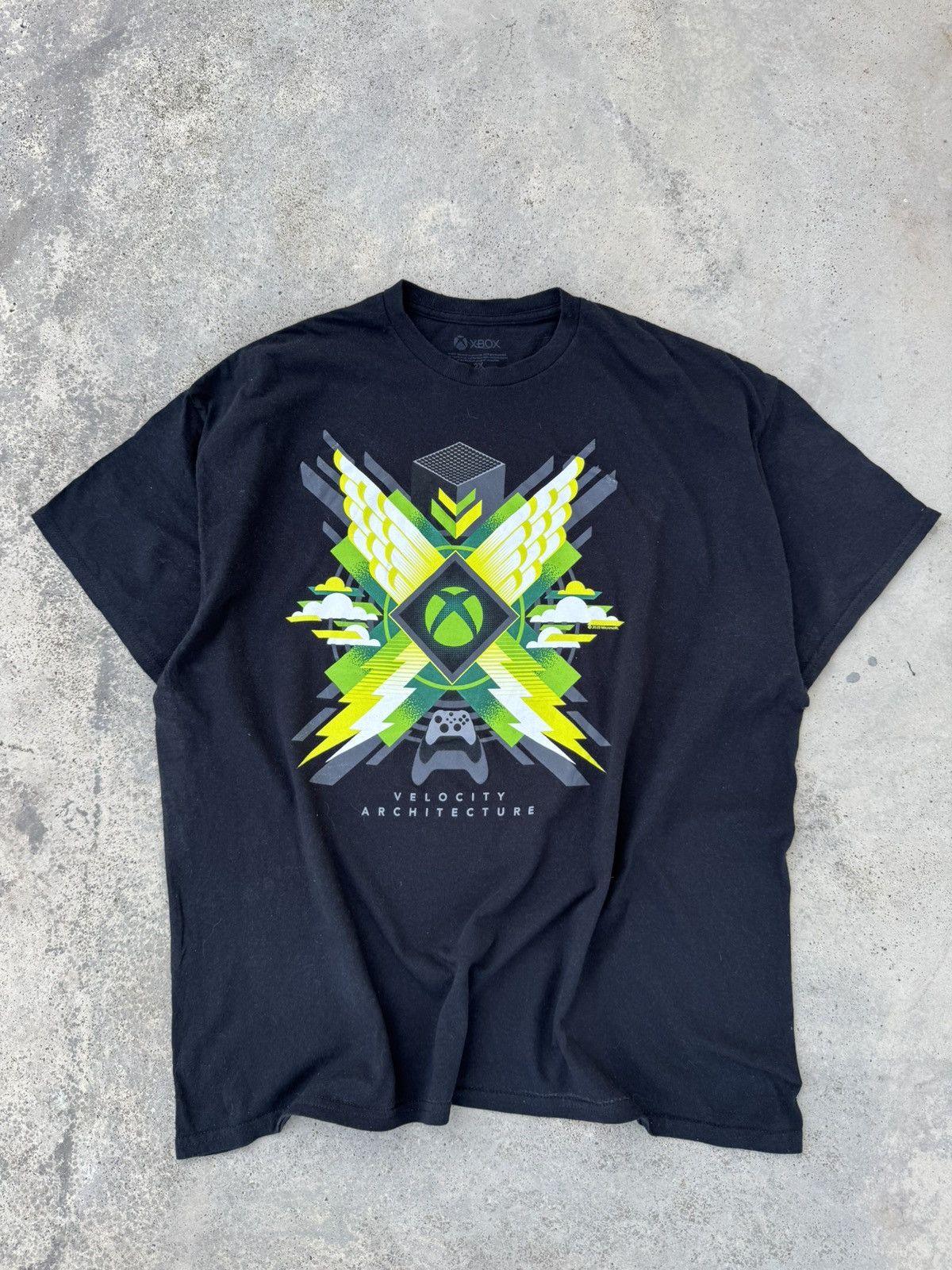 Vintage Y2K Velocity Architecture Xbox Tees