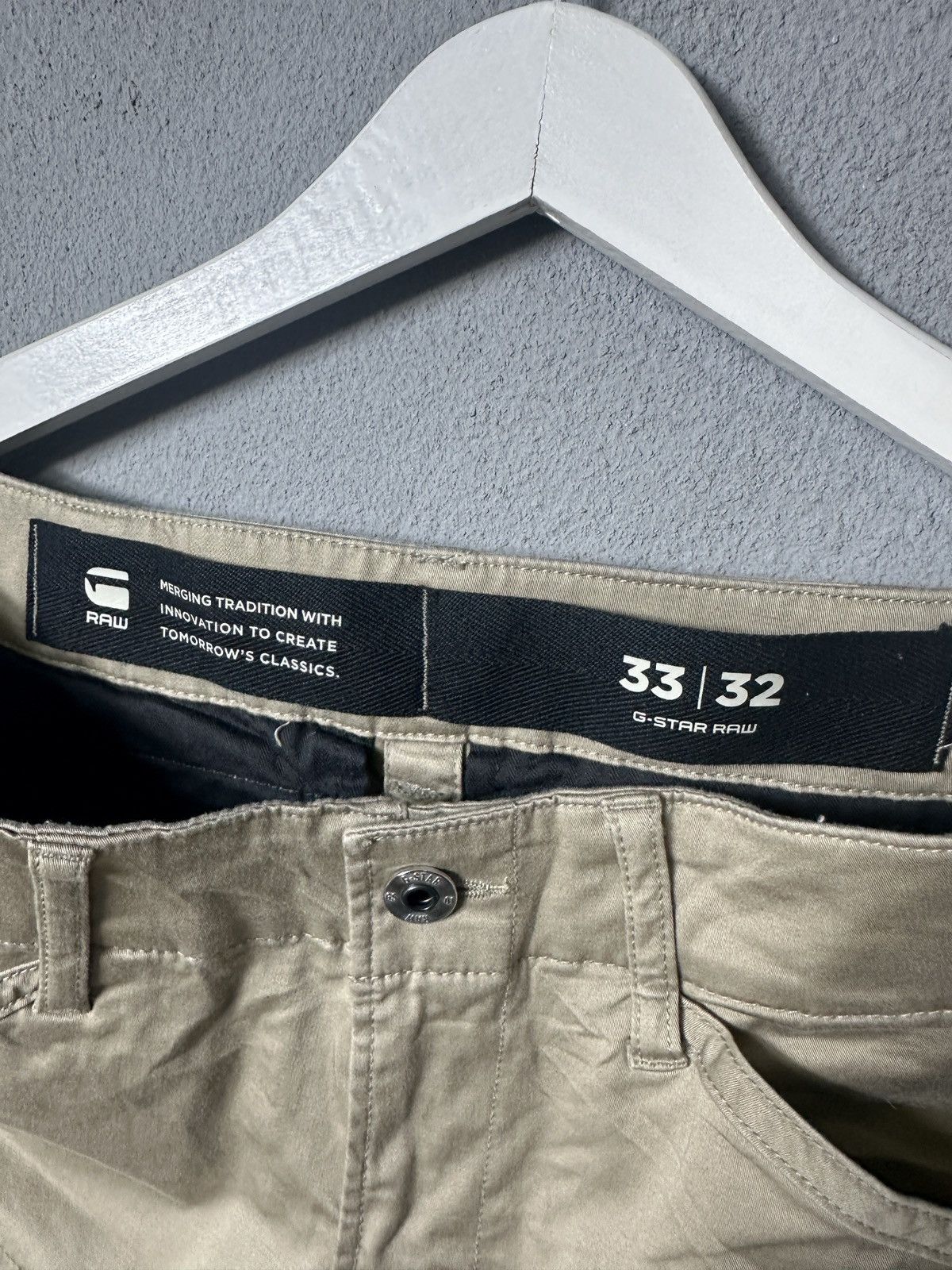 G-Star × Vintage Vintage G-Star Raw Cargo 3D Straight Tapered Pants Size US 33 - 4 Thumbnail