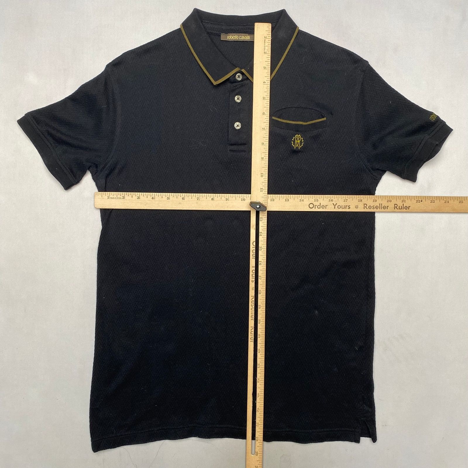 Roberto Cavalli Roberto Cavalli Embroidered Polo Shirt Men's Small Luxury Size US S / EU 44-46 / 1 - 5 Thumbnail