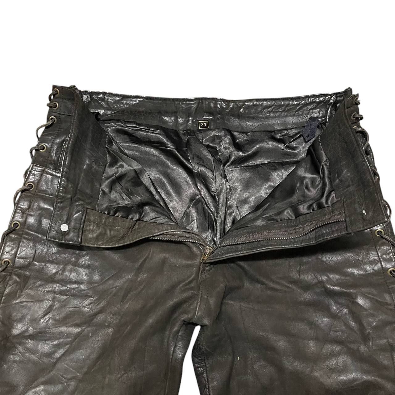 Leather Vintage Hard Leather Stuff Biker Pant Size US 34 / EU 50 - 7 Thumbnail