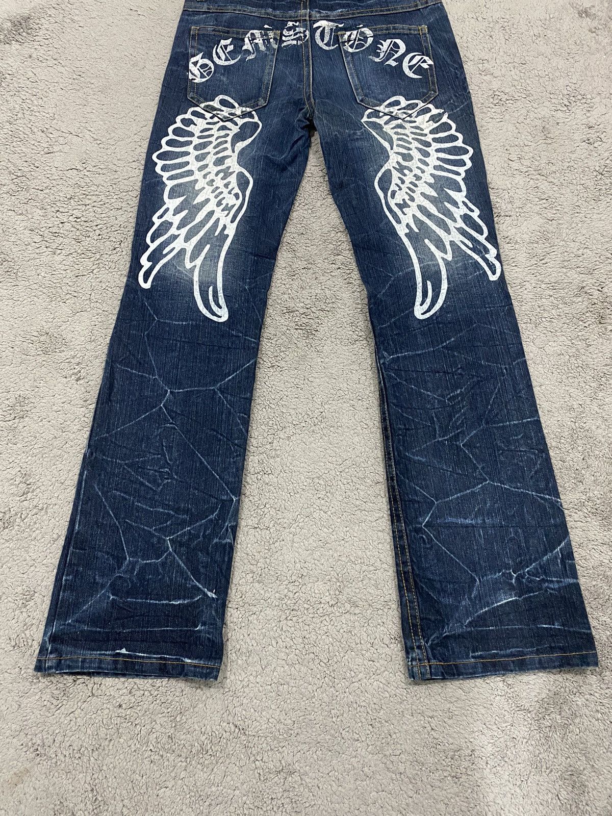 Hysteric Glamour Japanese Flare Jeans Jack Angel Denim Pants Size US 33 - 4 Thumbnail