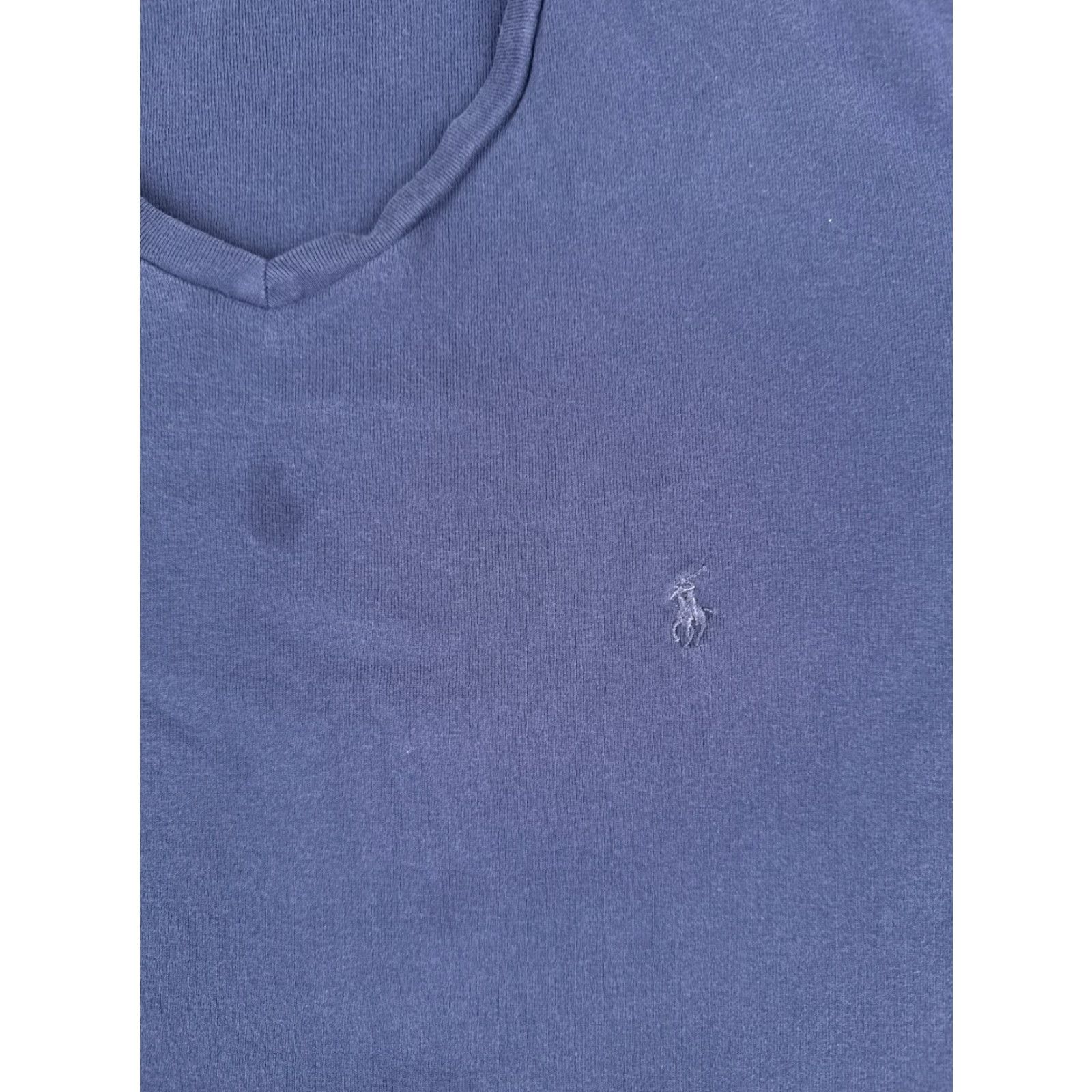 Ralph Lauren Ralph Lauren Shirt Men XL Blue Short Sleeve V-Neck Cotton Solid Logo American Sports Mens Size US XL / EU 56 / 4 - 6 Thumbnail
